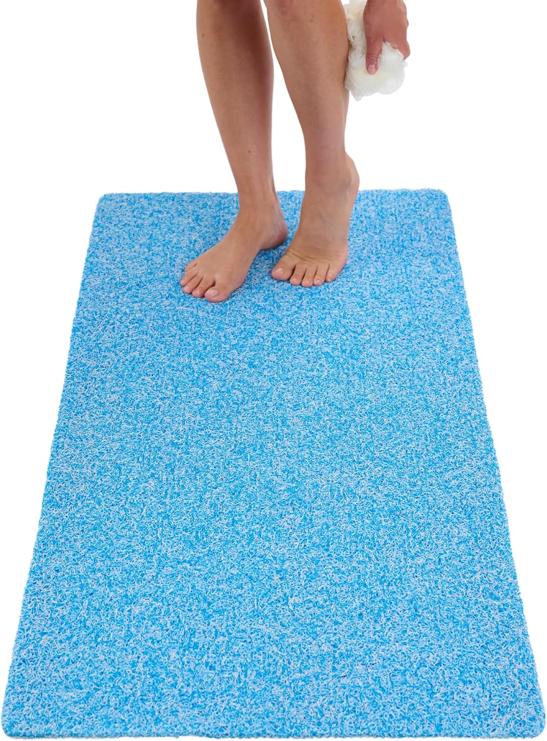 Shower Mat Non Slip - PVC Loofah for Safe Bathroom Use