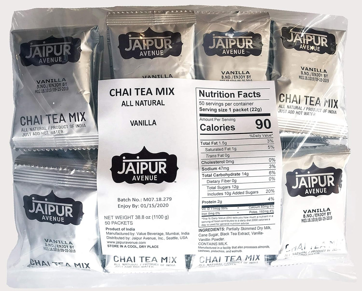 Authentic Indian Vanilla Chai Tea Mix for Delicious Lattes