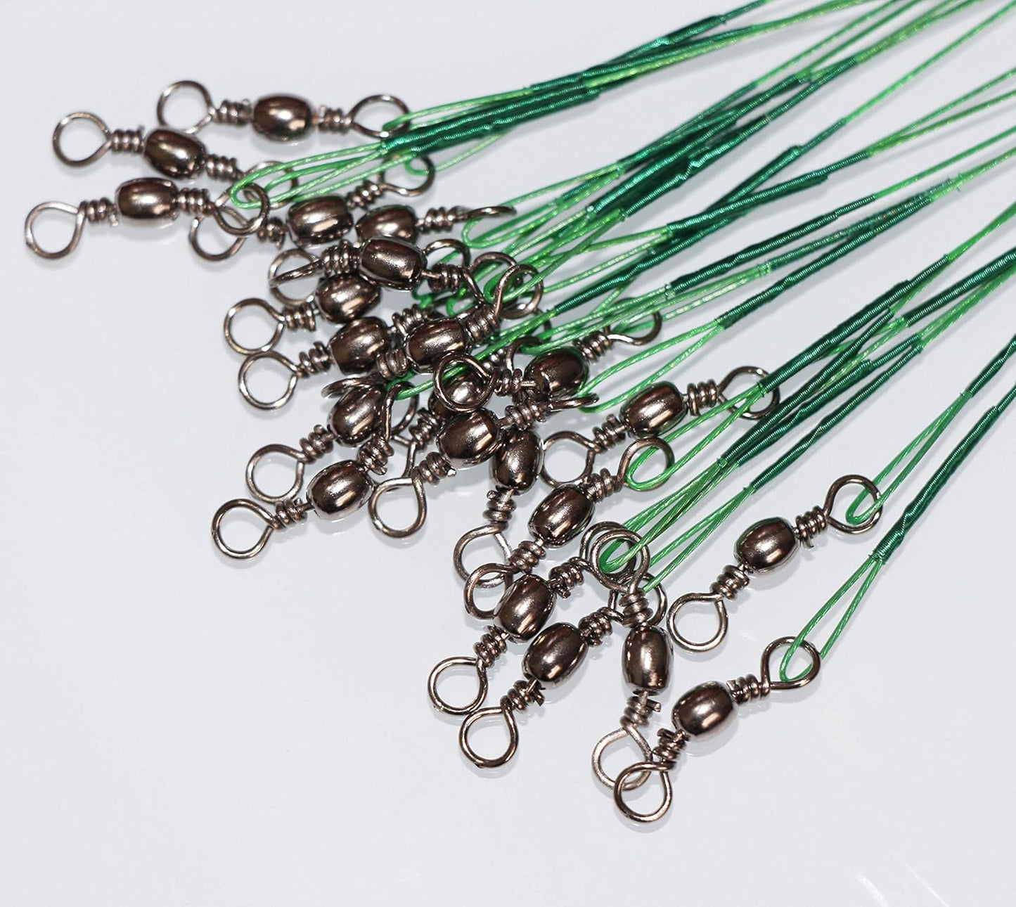 50pcs Heavy Duty Fishing Wire Leaders for Stronger Hookups by Laxygo