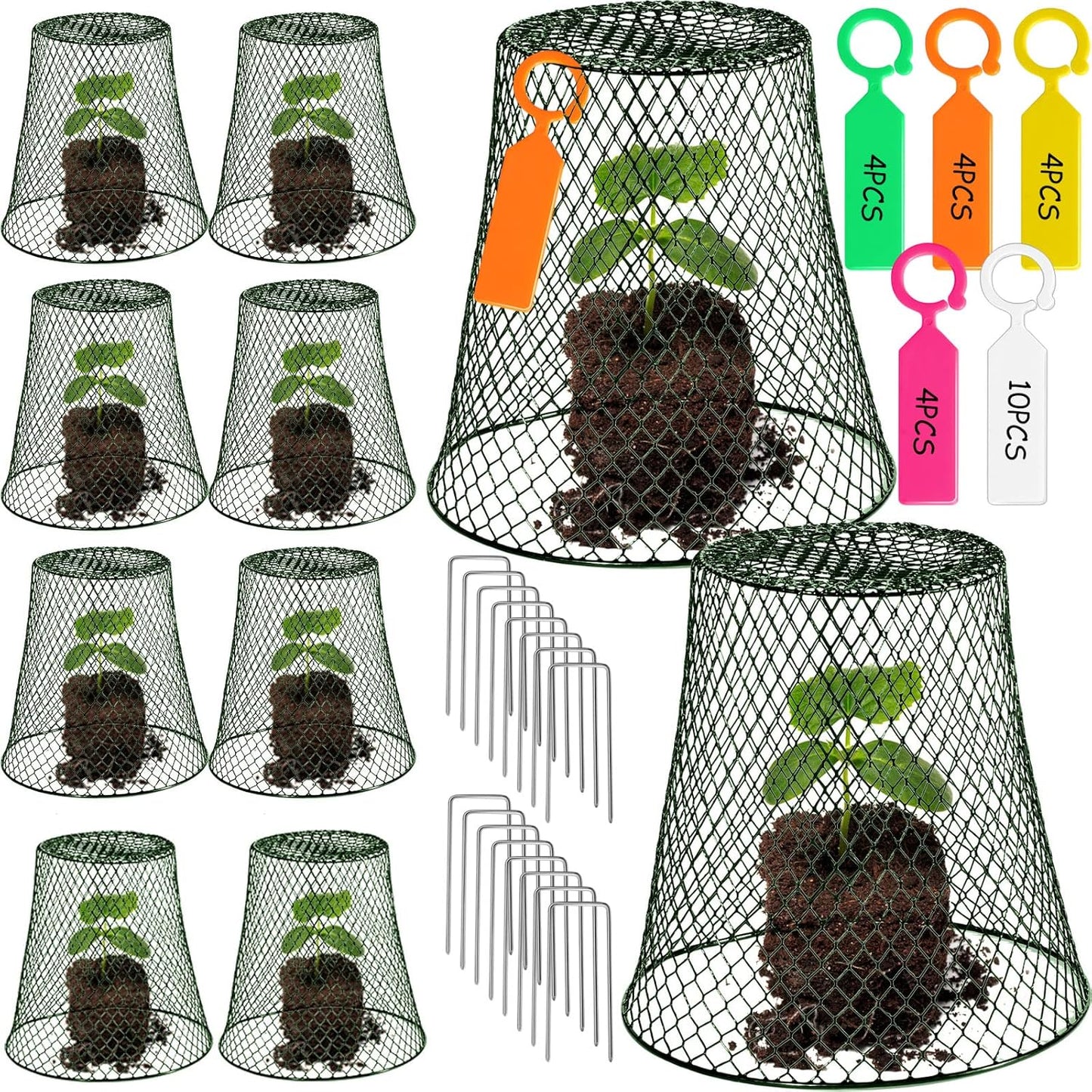 10 Pieces Chicken Wire Plant Covers for Ultimate Plant Protection
