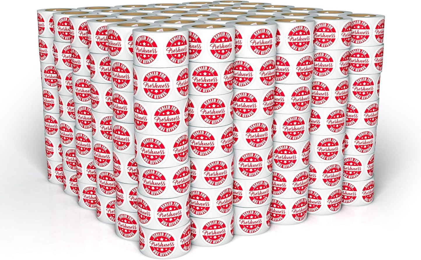 Food Delivery Tamper Evident Sealed for Freshness Labels 500 Pack