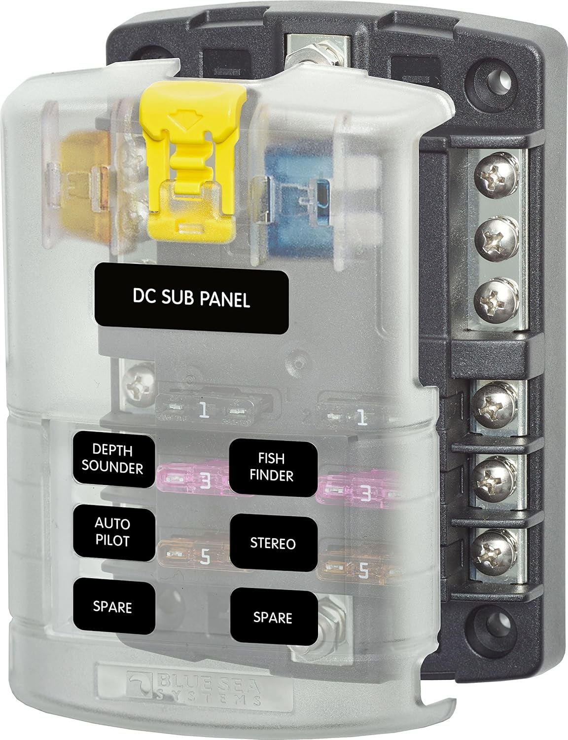 Blue Sea Systems 5025 ST Blade Fuse Block for 6 Way Circuits