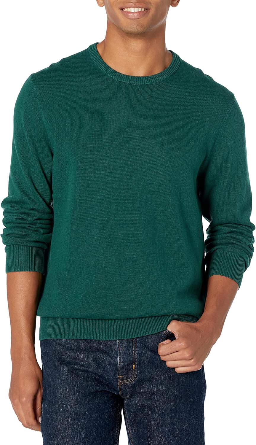 Comfortable Cotton Crewneck Sweater for Big & Tall Men