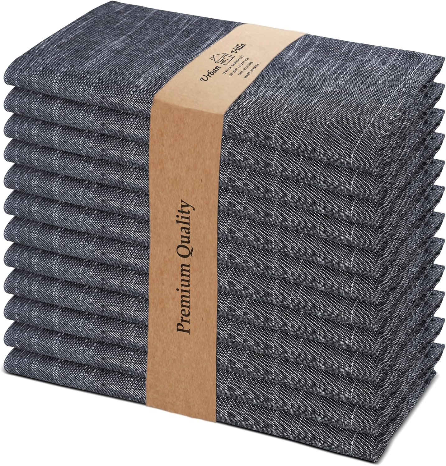 Urban Villa Cloth Napkins Set of 12 for Elegant Dining Events