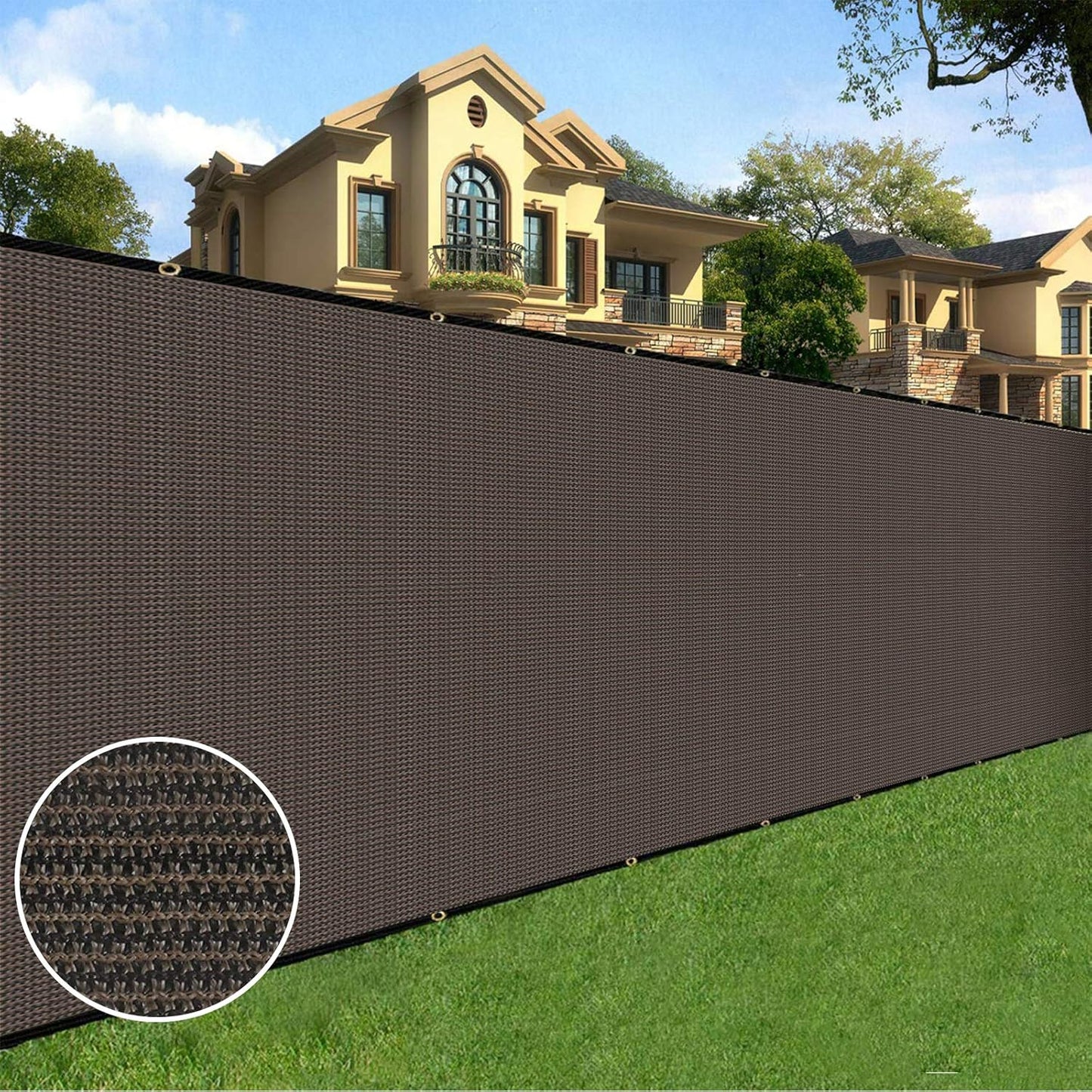 Sunnyglade 6ft x 50ft Privacy Screen Fence for Garden and Yard