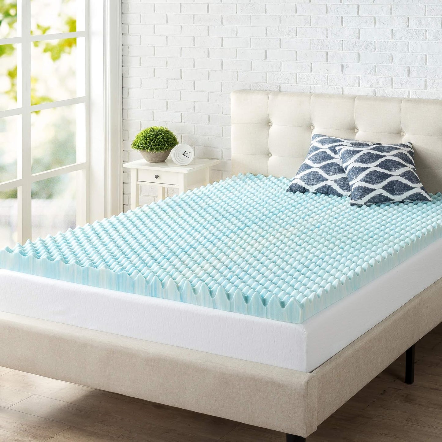 ZINUS 3 Inch Swirl Gel Cooling Memory Foam Mattress Topper Review