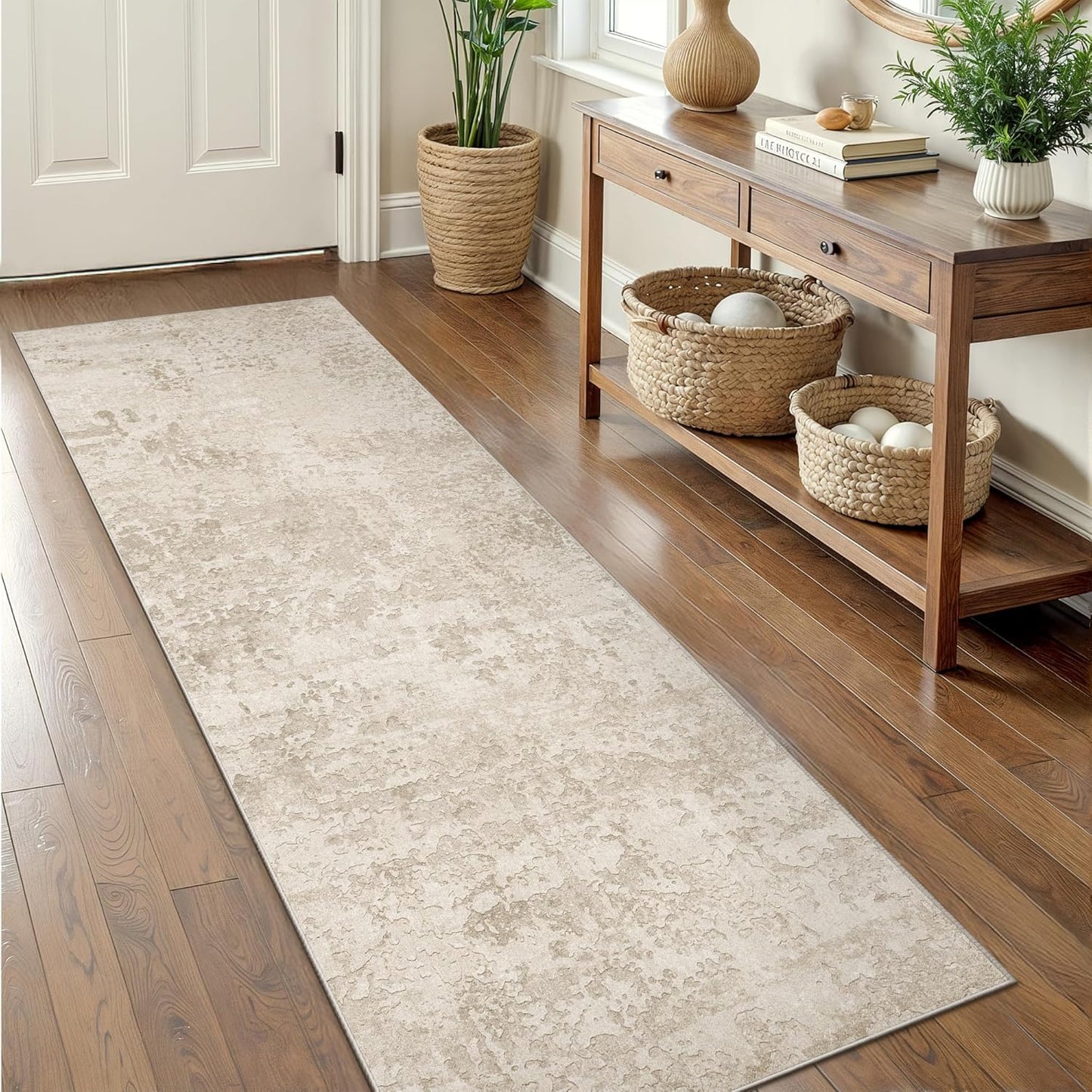 Art&Tuft Runner Rug 2ft6x8ft - Soft, Stain Resistant, Washable