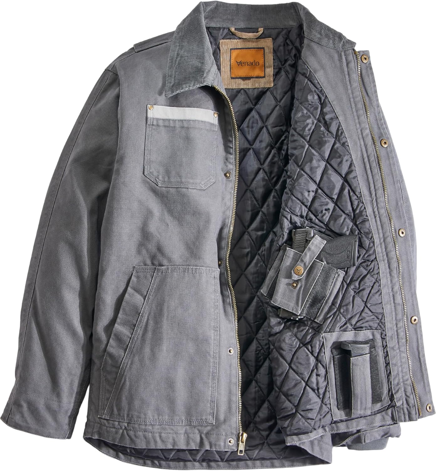 Venado Concealed Carry Jacket for Men - Heavy Duty Canvas