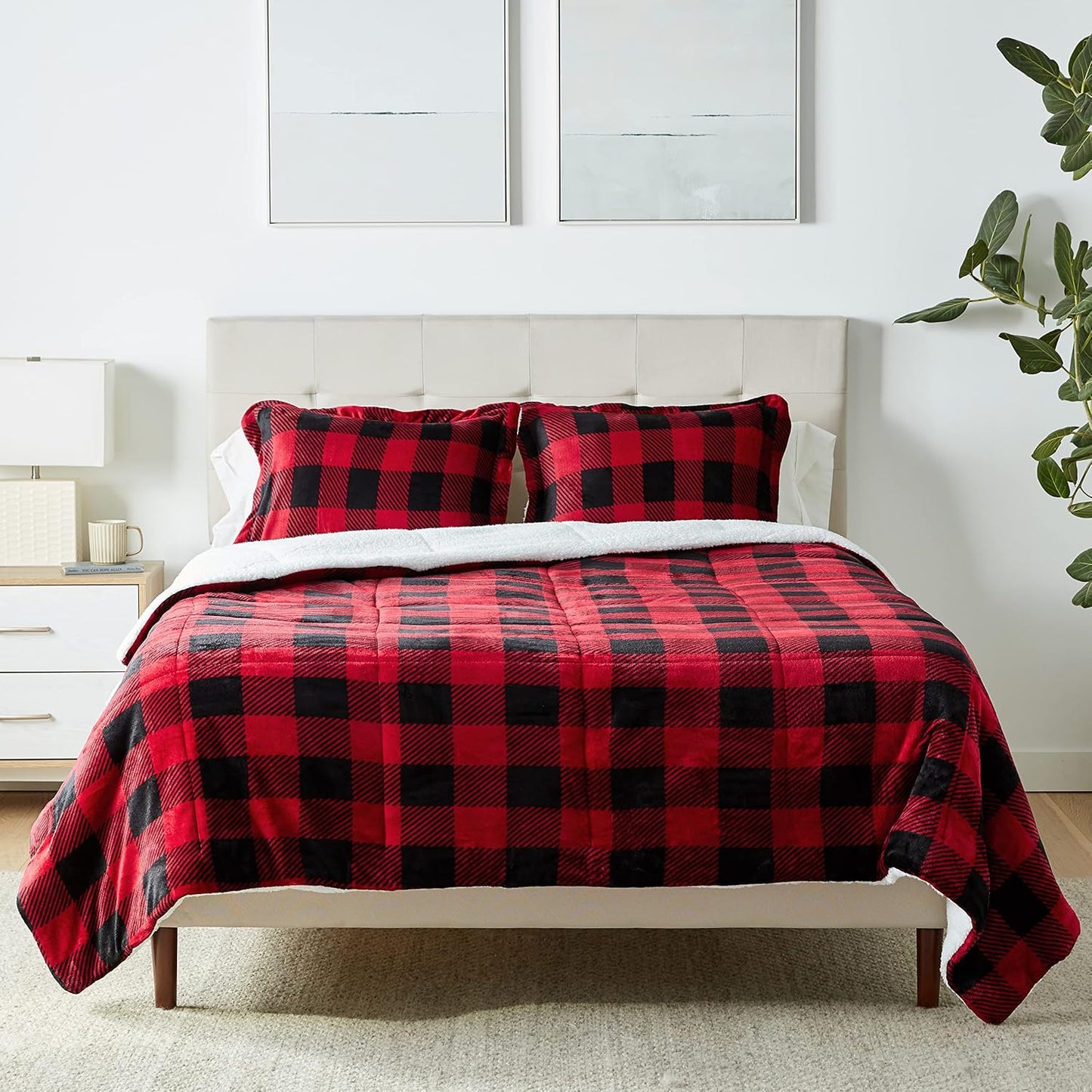 Ultra-Soft Micromink Sherpa Bedding Set for Full/Queen Beds