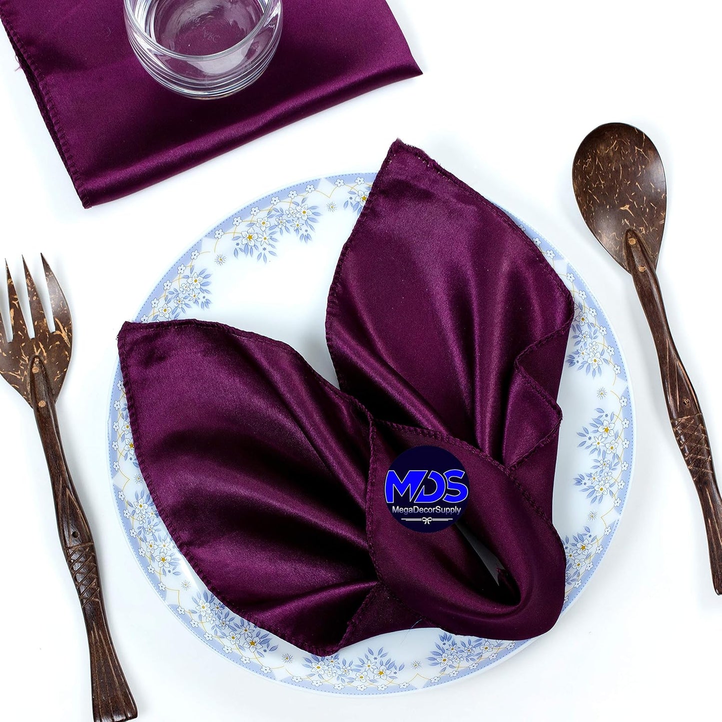 MDS Christmas Satin Cloth Napkins for Elegant Holiday Dining