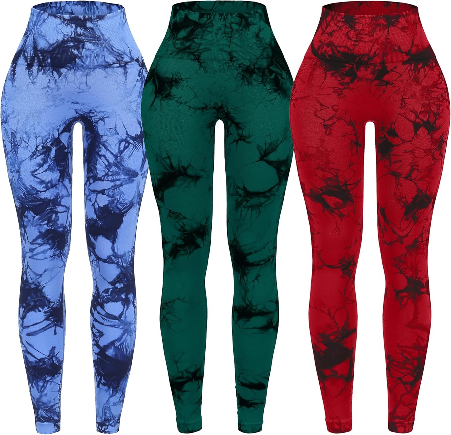 OVESPORT Tie Dye Seamless High Waisted Workout Leggings