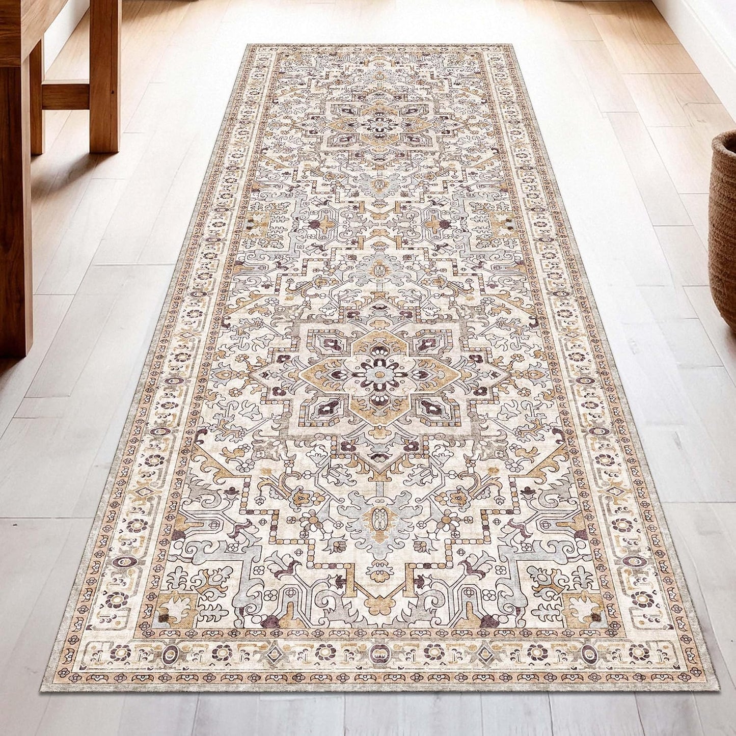 Washable Runner Rug 2x6 | Non Slip Rug Runners for Home