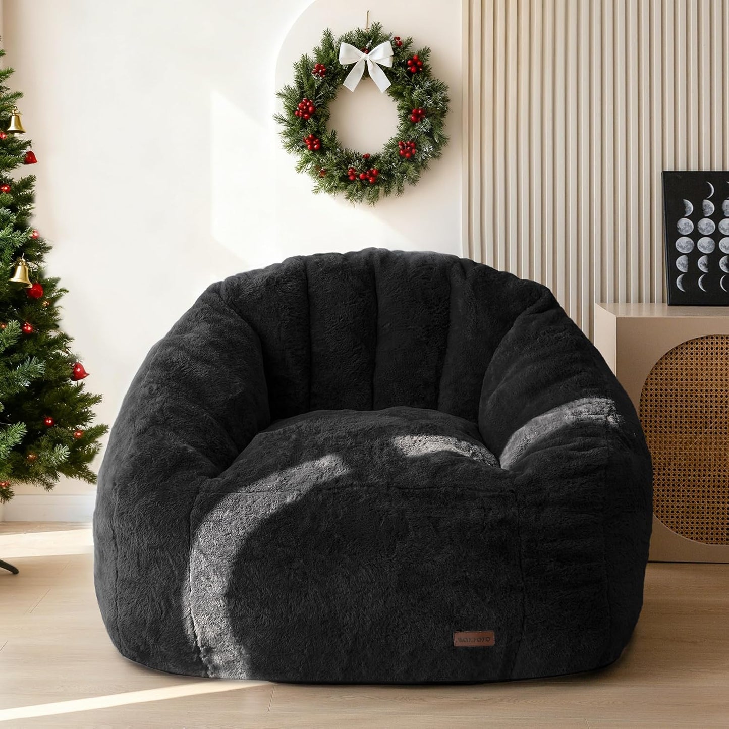 MAXYOYO Giant Bean Bag Chair for Adults and Kids, Cozy Lounge