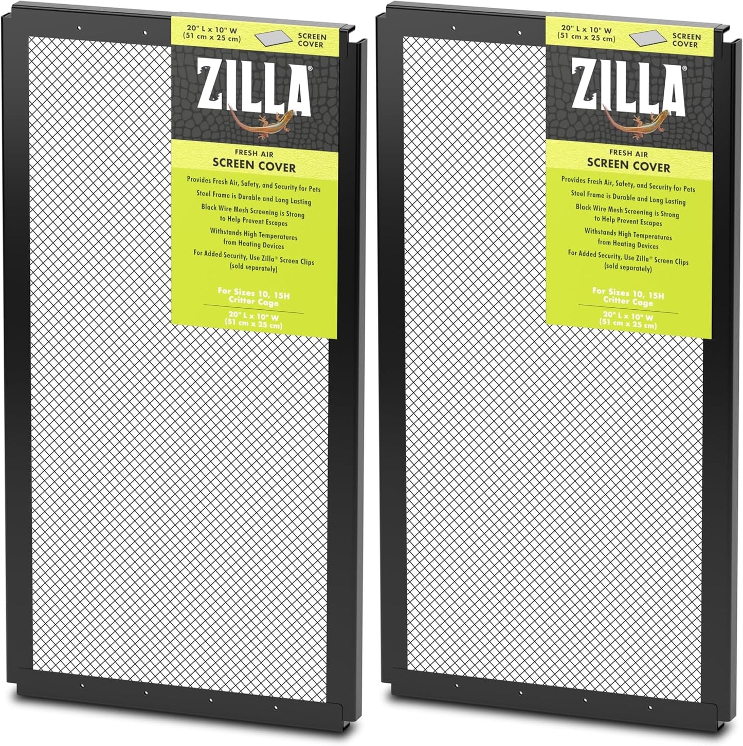 Zilla Reptile Terrarium Covers for 10 and 20 Gallon Tanks