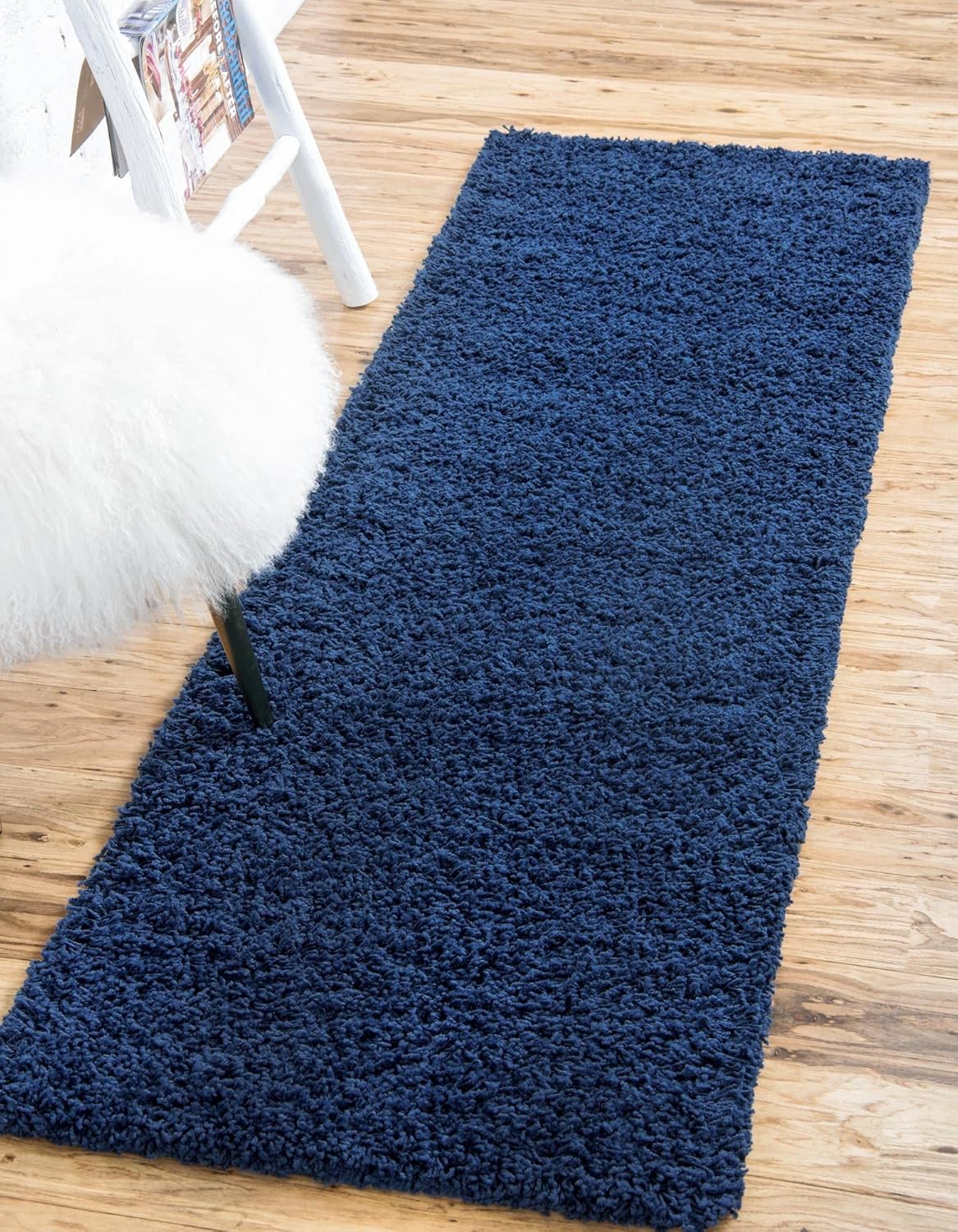 Unique Loom Solid Shag Collection Area Rug for Luxurious Comfort