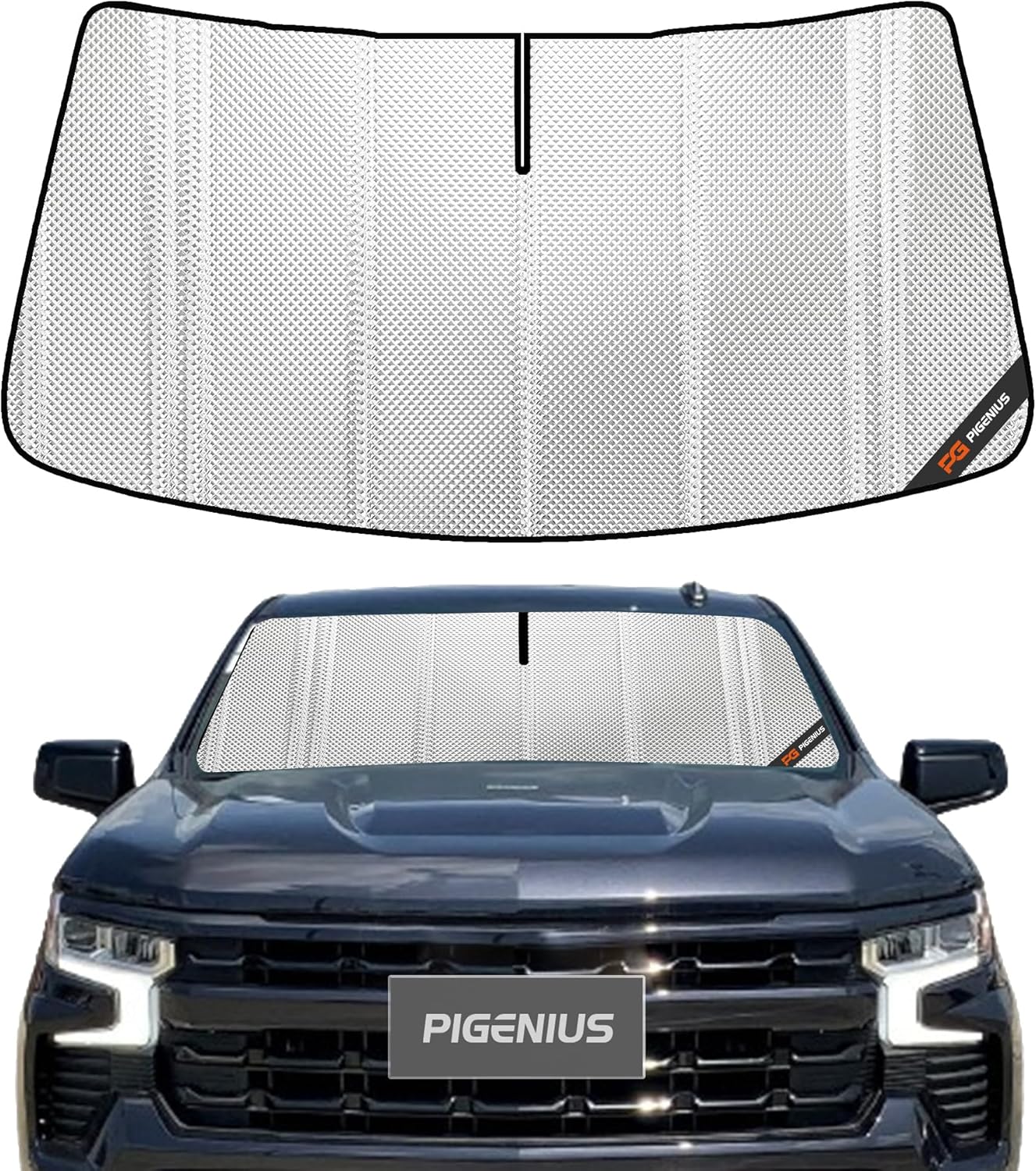 Windshield Sun Shade for Chevrolet Silverado/GMC Sierra 2019-2026