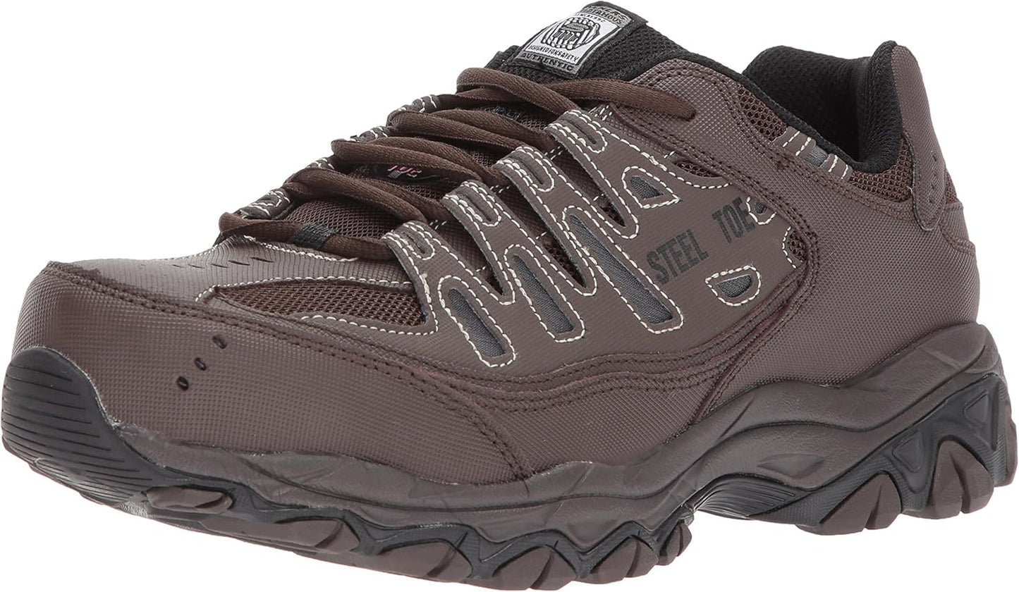 Skechers Mens Cankton Steel Toe Construction Shoe for Safety