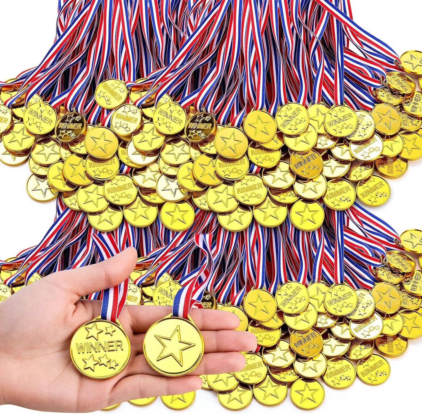 Sotiff Kids Plastic Winner Award Medals for Parties and Games