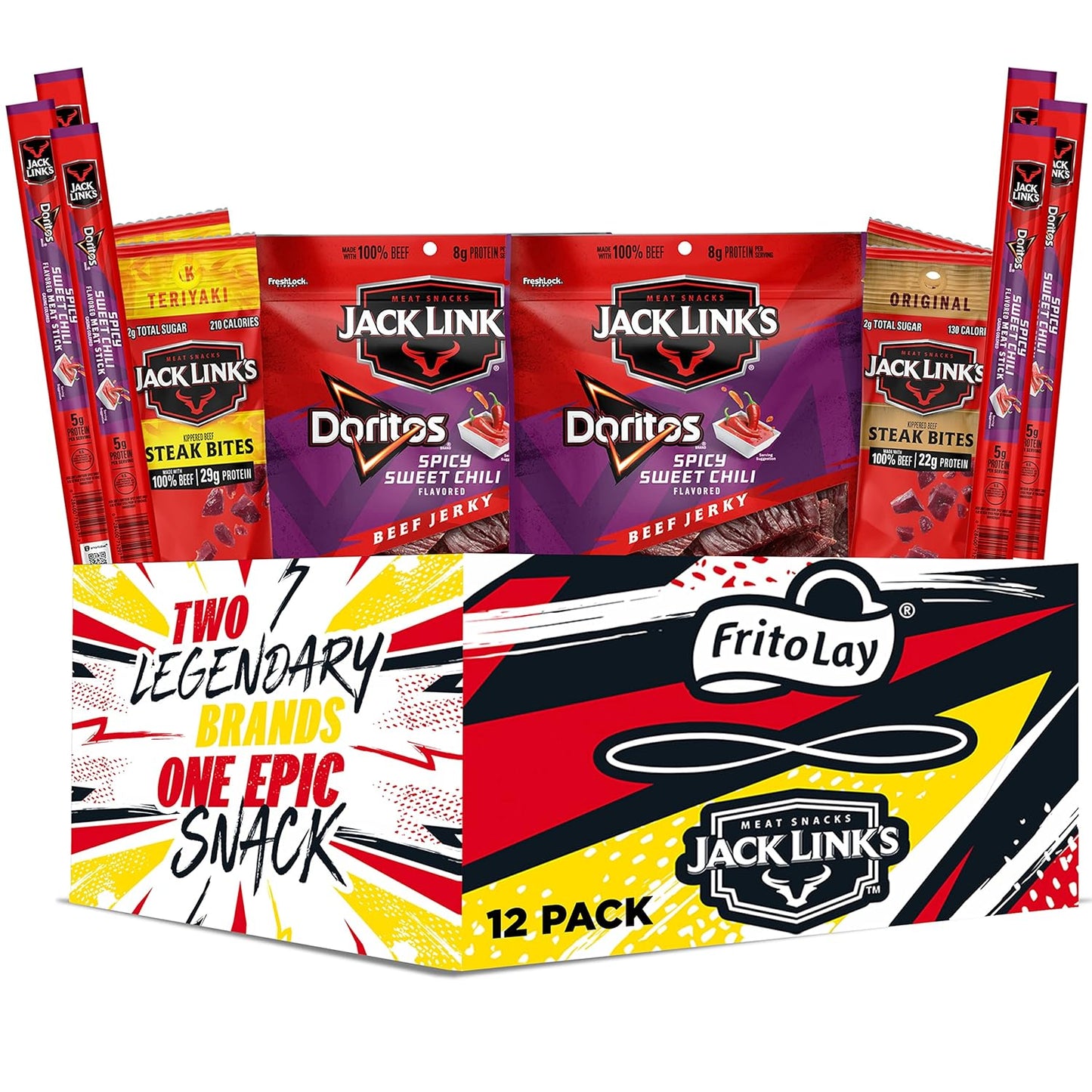 Frito Lay Jack Link's Meats Sampler Variety Pack for Snack Lovers