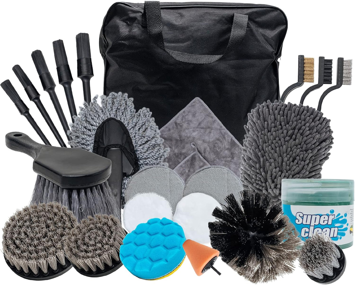 Zamfinity Car Detailing Kit - Ultimate 26 Pc Cleaning Set