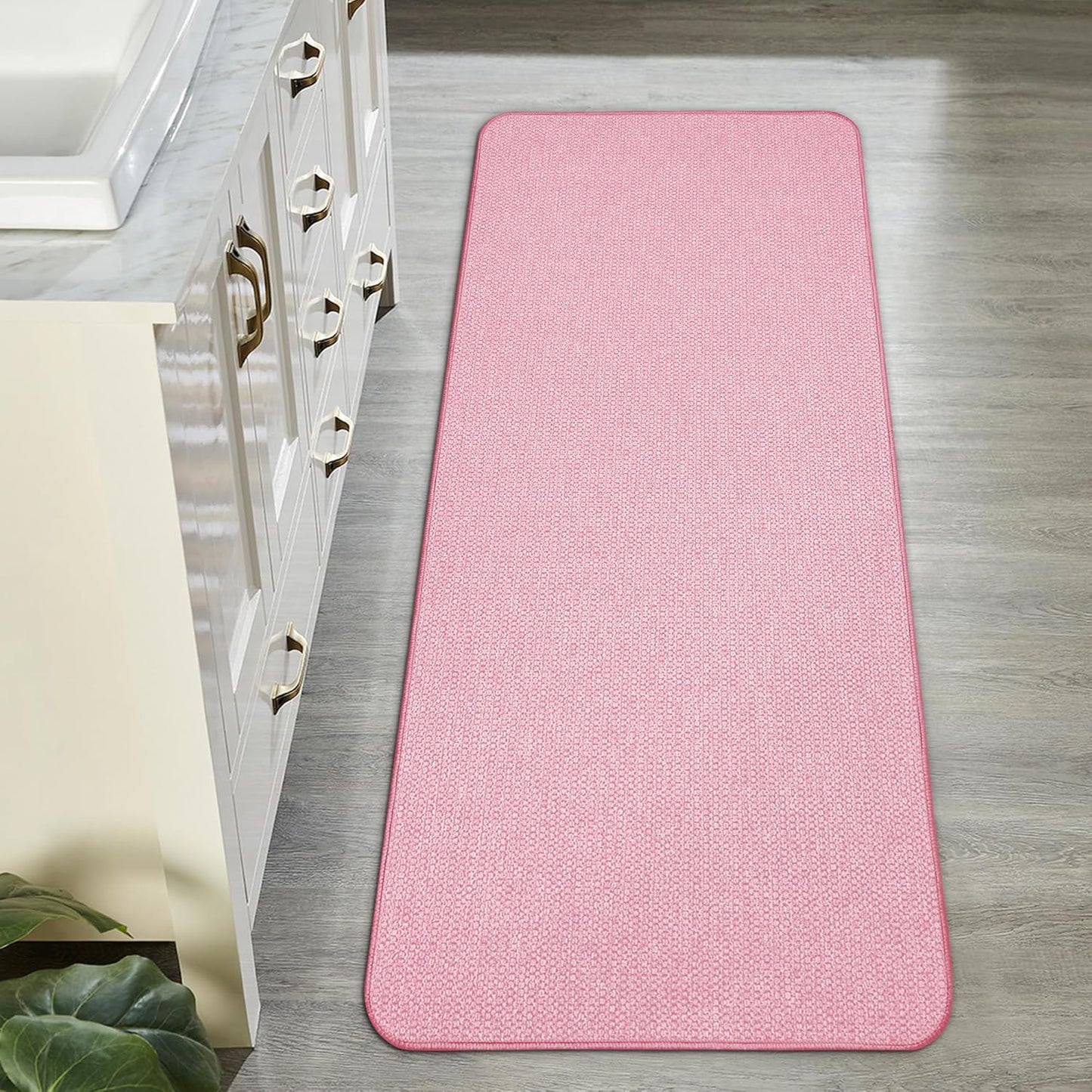 Ultra Thin Bath Mat for Bathroom, Quick Dry Non-Slip Rug