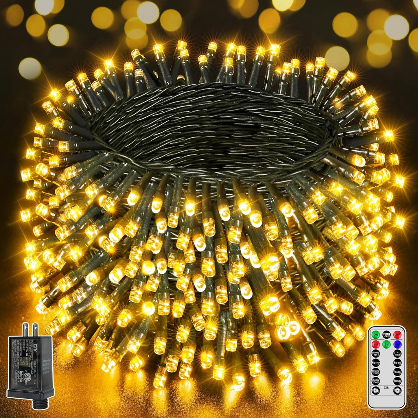 1000 LED 328 FT Christmas Lights for Stunning Holiday Decor