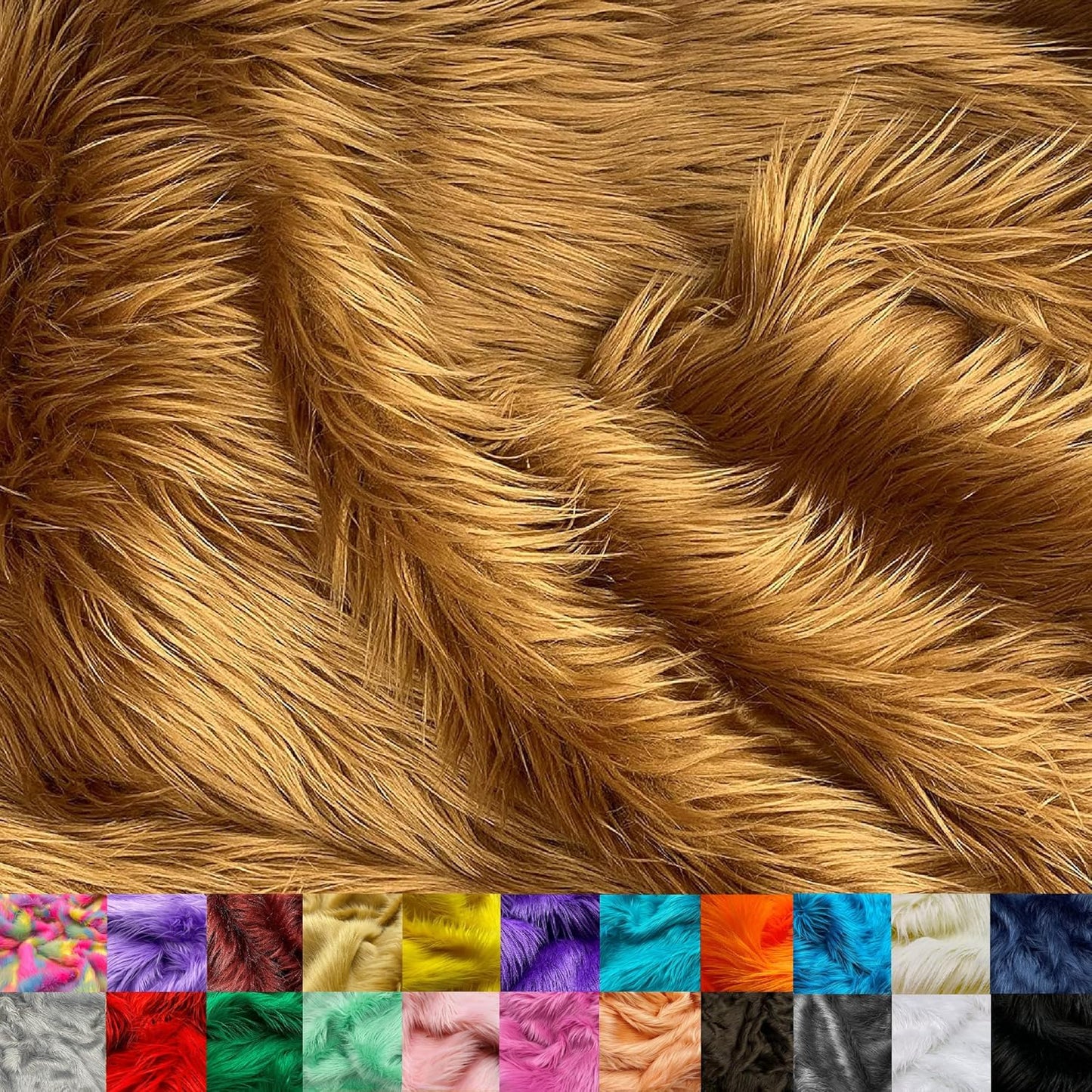 Ice Fabrics Faux Fur Fabric - Soft Shaggy Mohair for DIY Projects