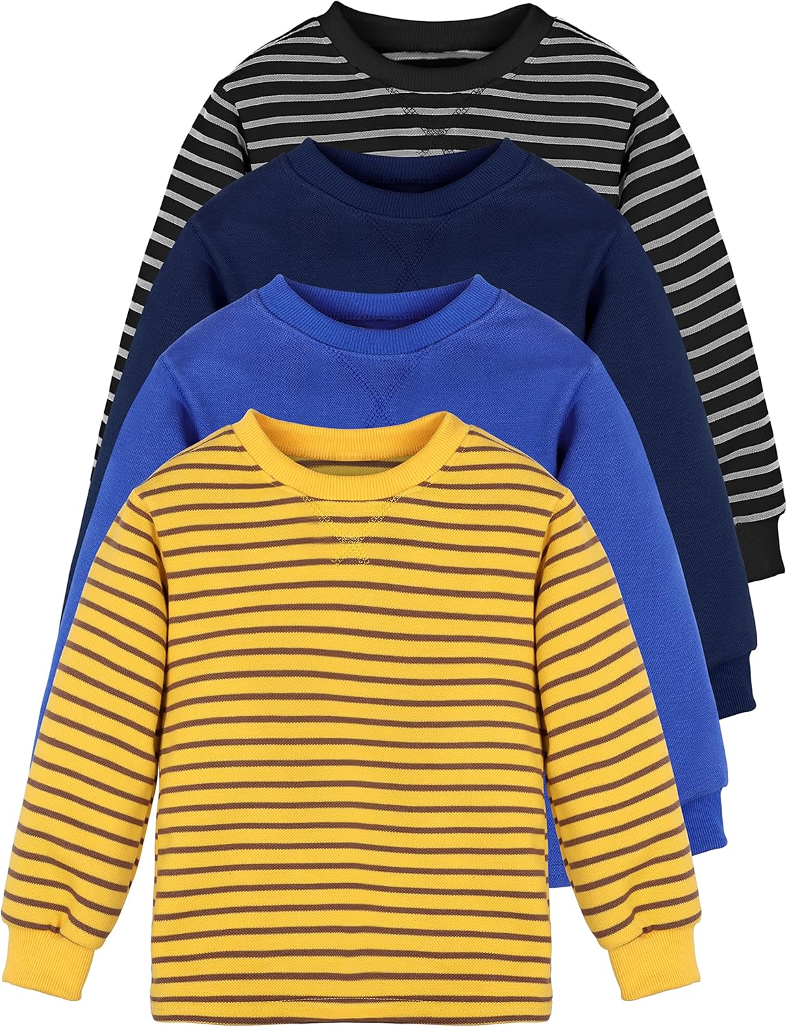 Cooraby Boys' Thermal Long-Sleeve Shirts for Cold Weather Wear