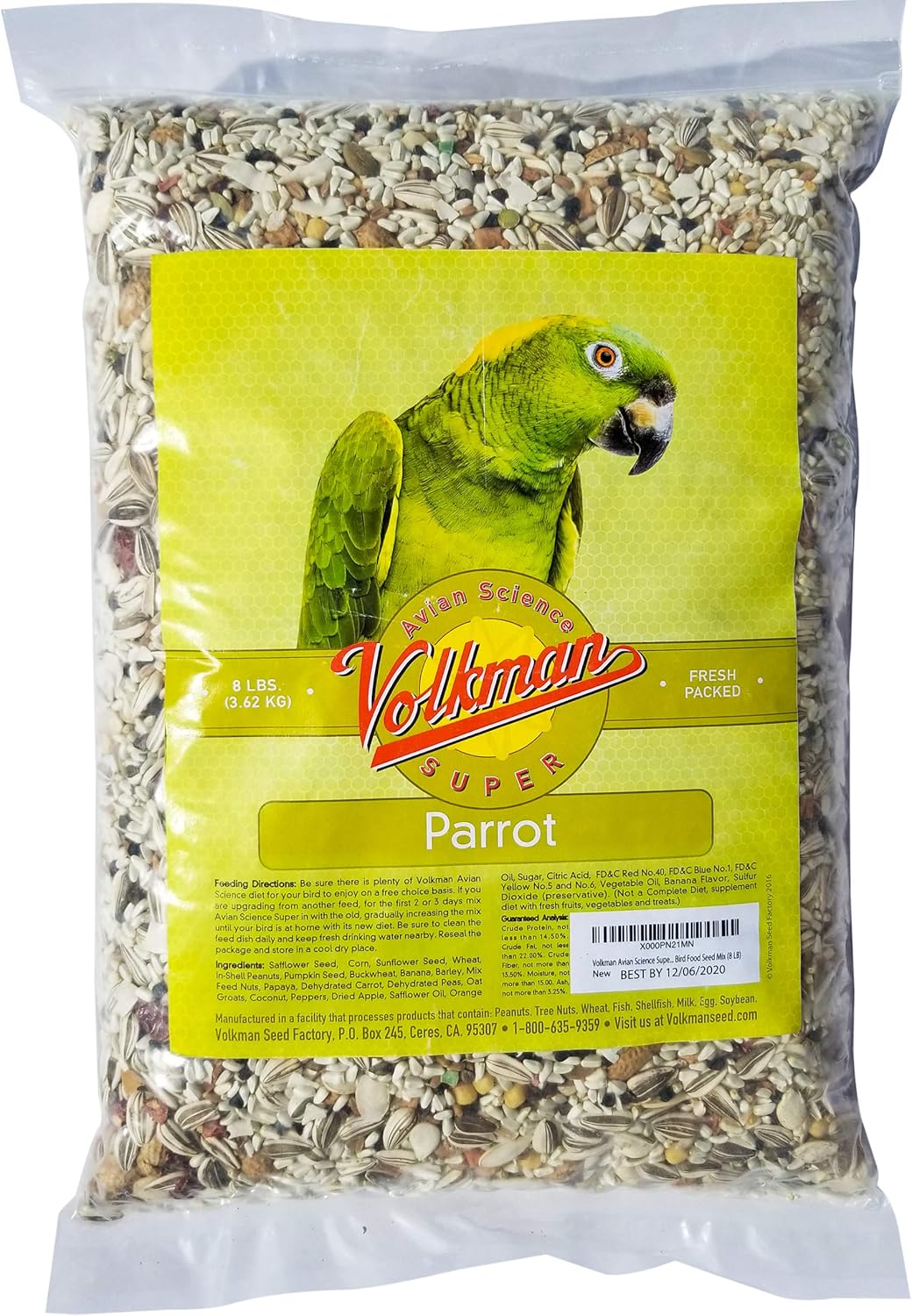 Volkman Avian Science Super Parrot Bird Food for Healthy Birds