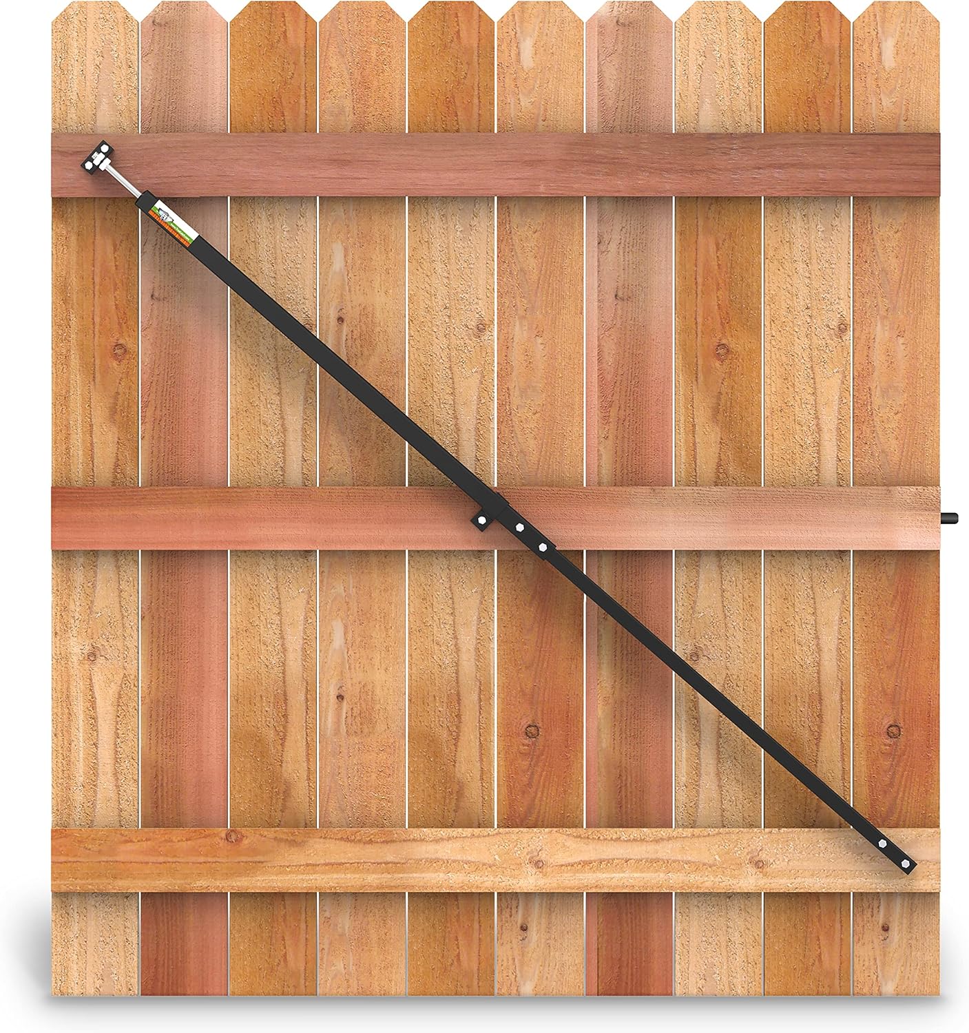 6ft Telescopic Gate Brace Kit for Wood Privacy Fence Gates