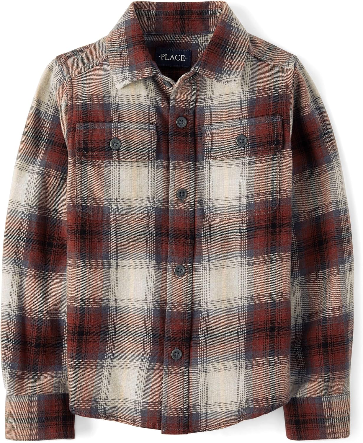 Boys' Long Sleeve Flannel Button Down Shirt for Comfort & Style