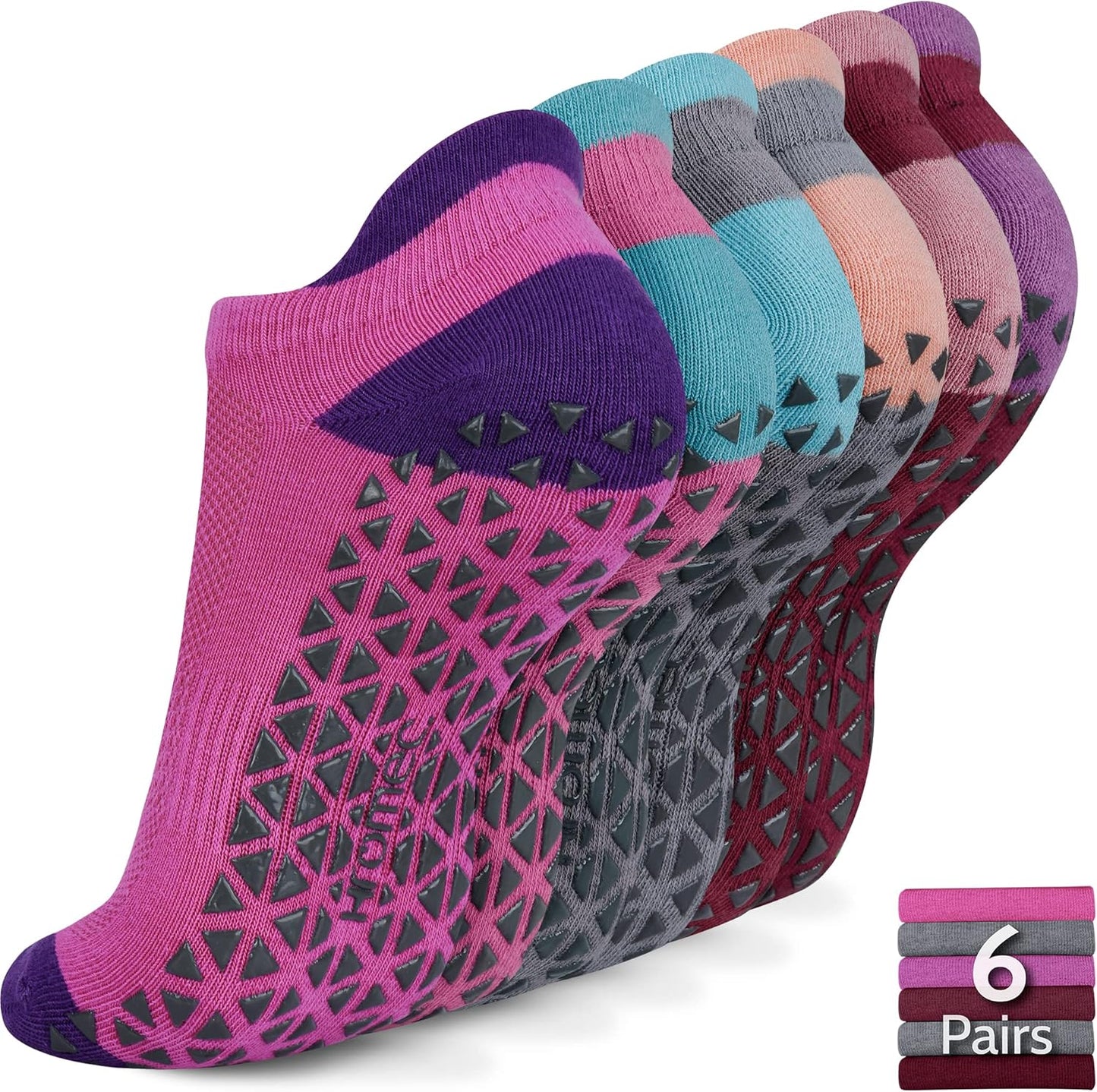 Hromec Non-Slip Yoga Socks: Grip for Every Move