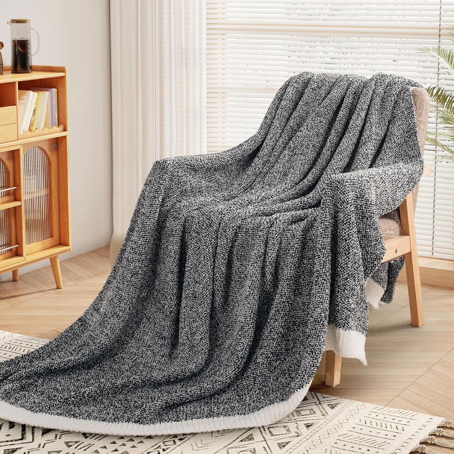 NEXHOME PRO Soft Throw Blankets for Couch, Cozy Knit Blanket