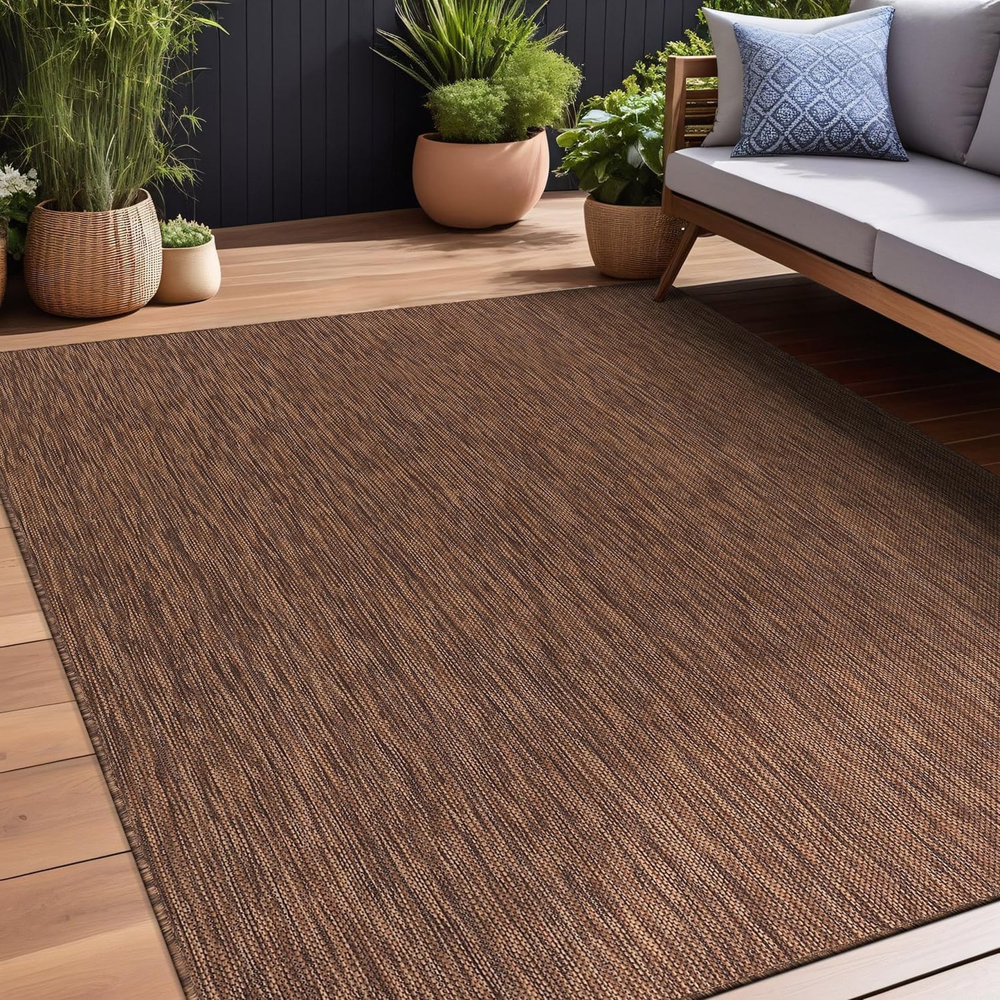 Beverly Rug Indoor Outdoor Rug 9x12 - Washable and Weather Resistant