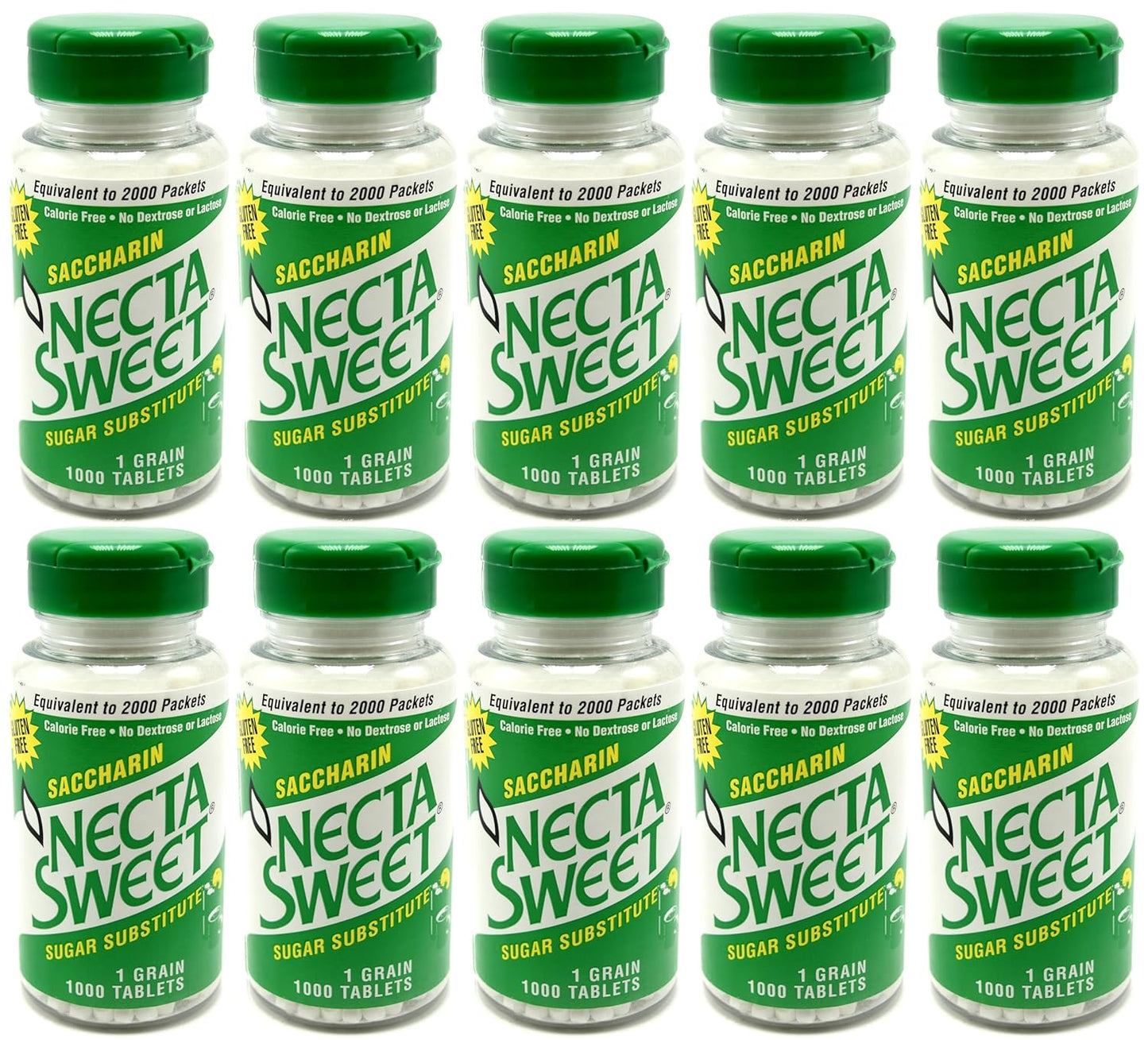 Necta Sweet Saccharin Tablets - 1000 Count for Sweetening Needs