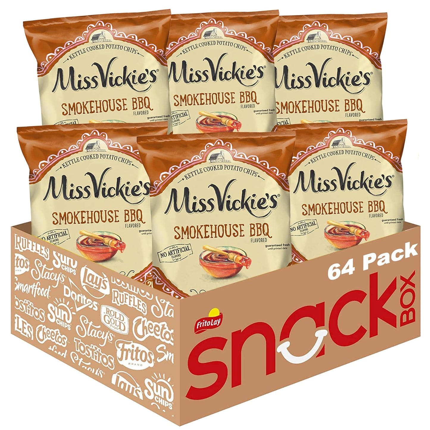 Miss Vickie's Smokehouse BBQ Kettle Cooked Potato Chips 64 Pack