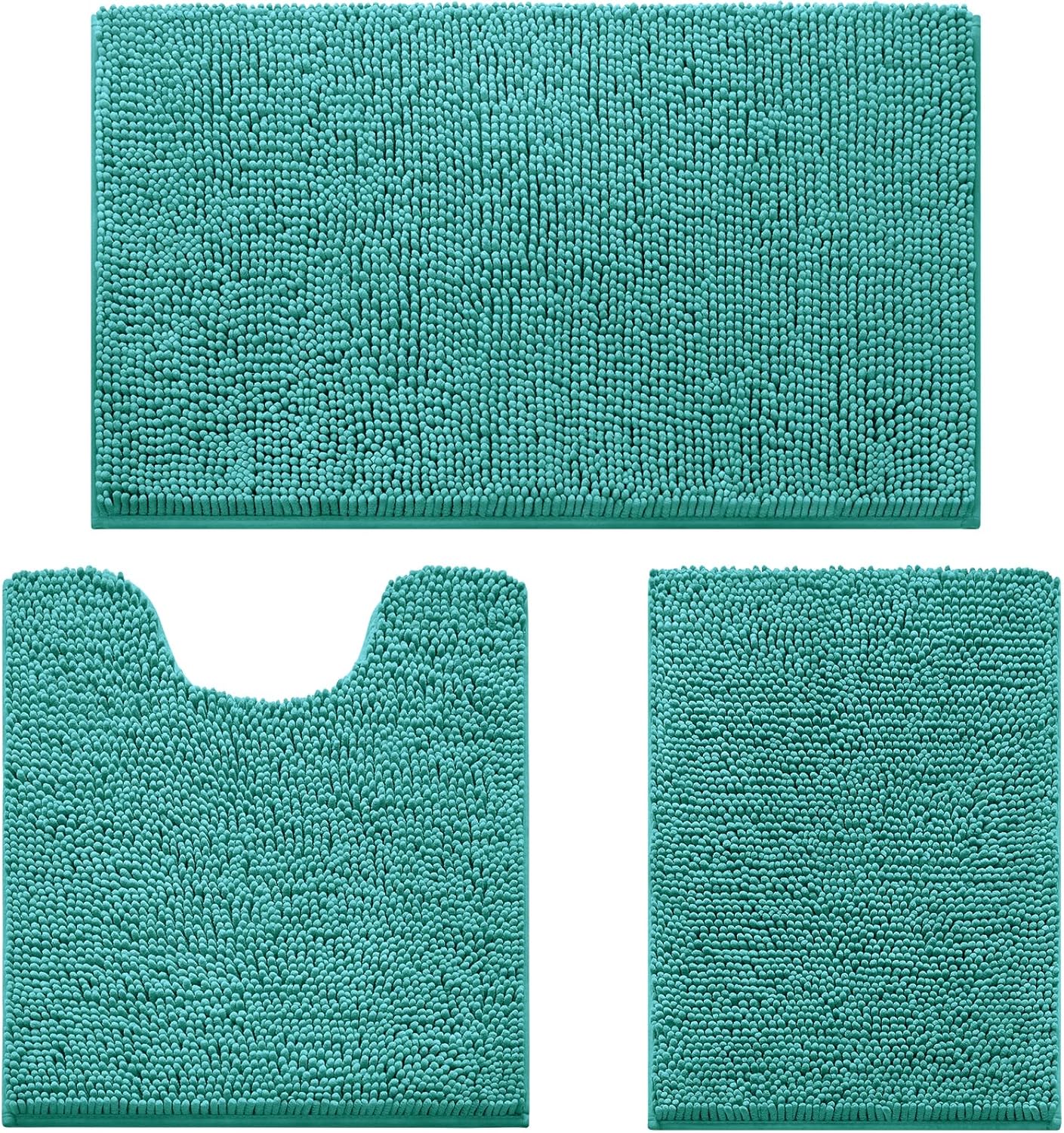 Ultra Soft Non Slip Chenille Bathroom Rugs Set for Cozy Comfort