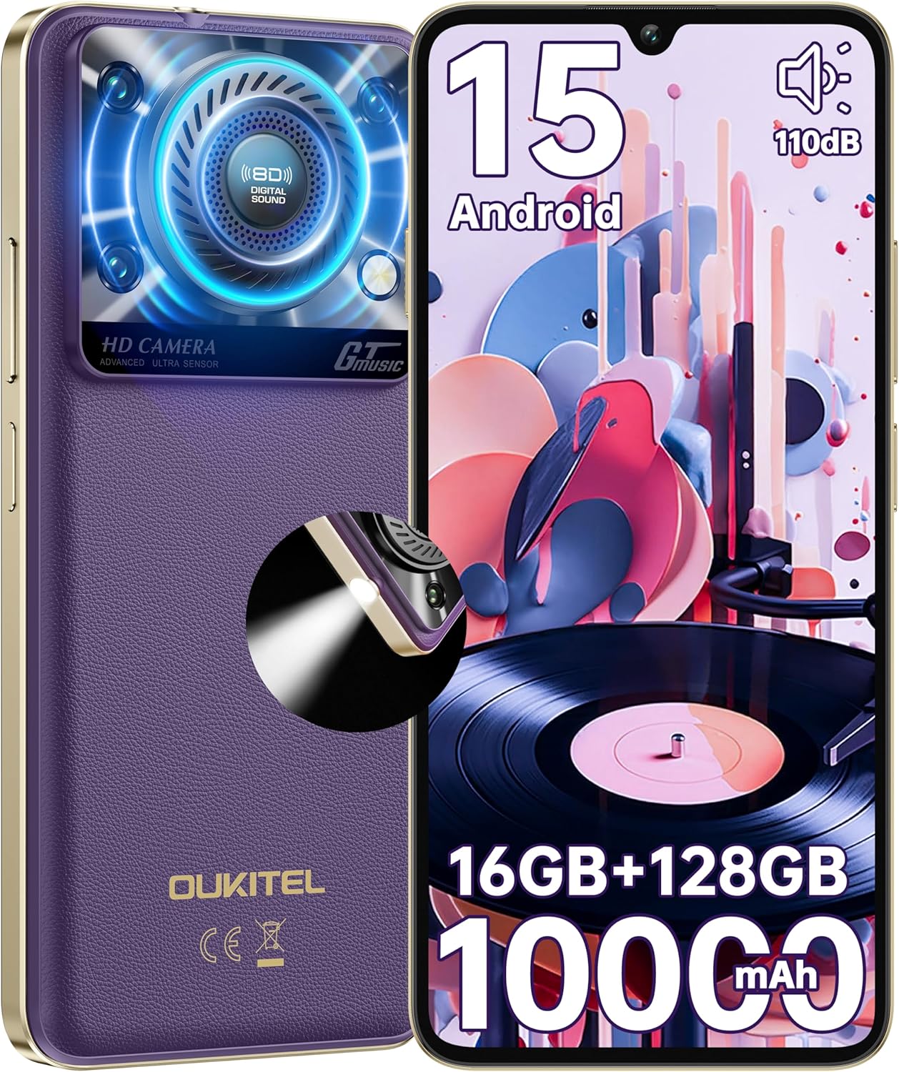 OUKITEL C60 Unlocked Cell Phone with 10000mAh Battery and More