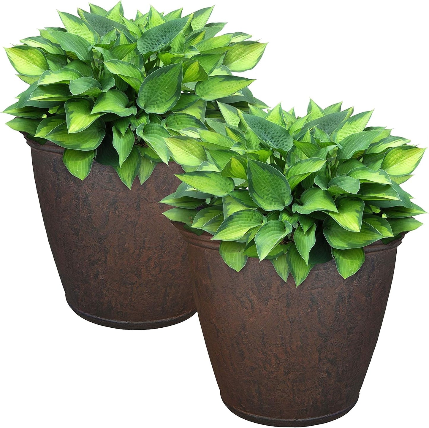 Sunnydaze 15.25-Inch Anjelica Large Plastic Pot for Plants