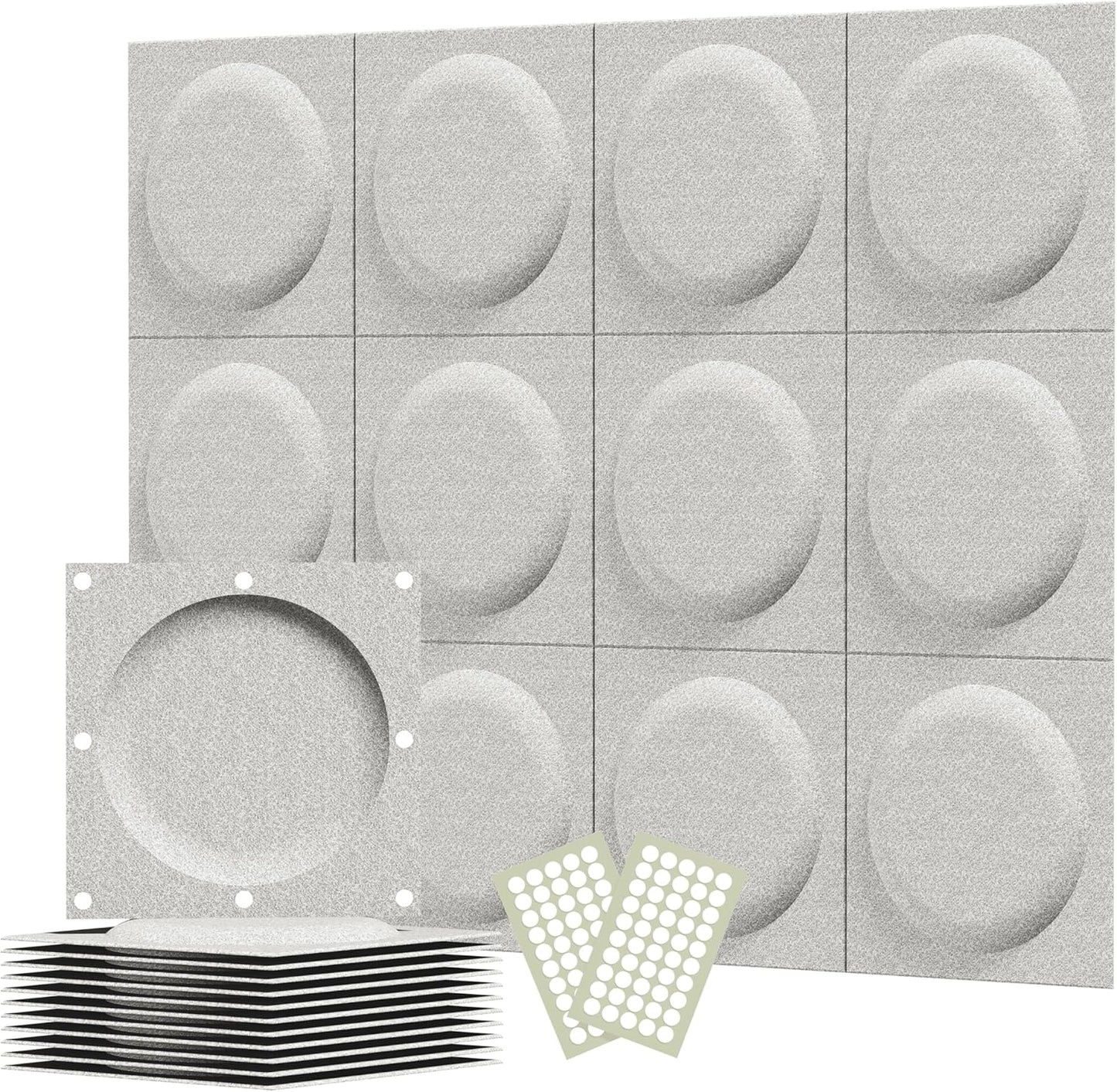 Acoustical 3D Wall Panels for Sound Absorption and Decor