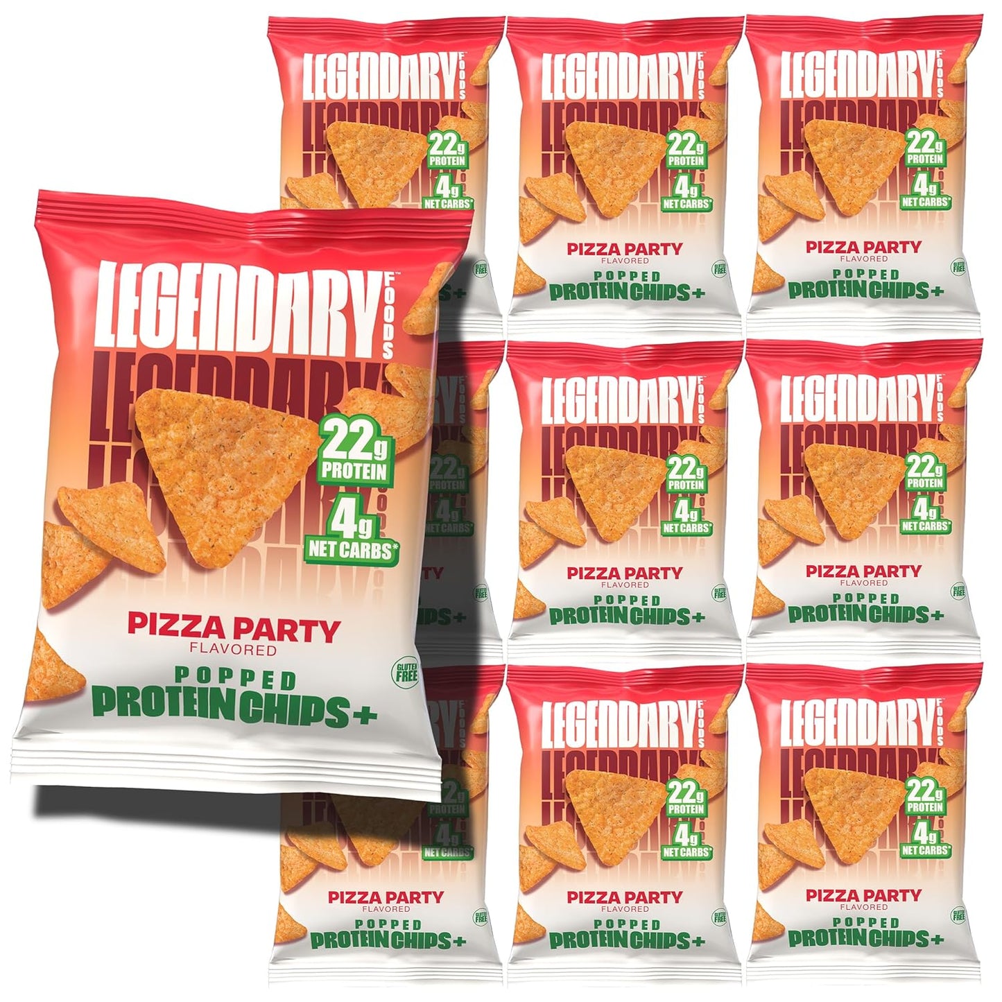 Legendary Foods Pizza Party Protein Chips - High Protein Snack