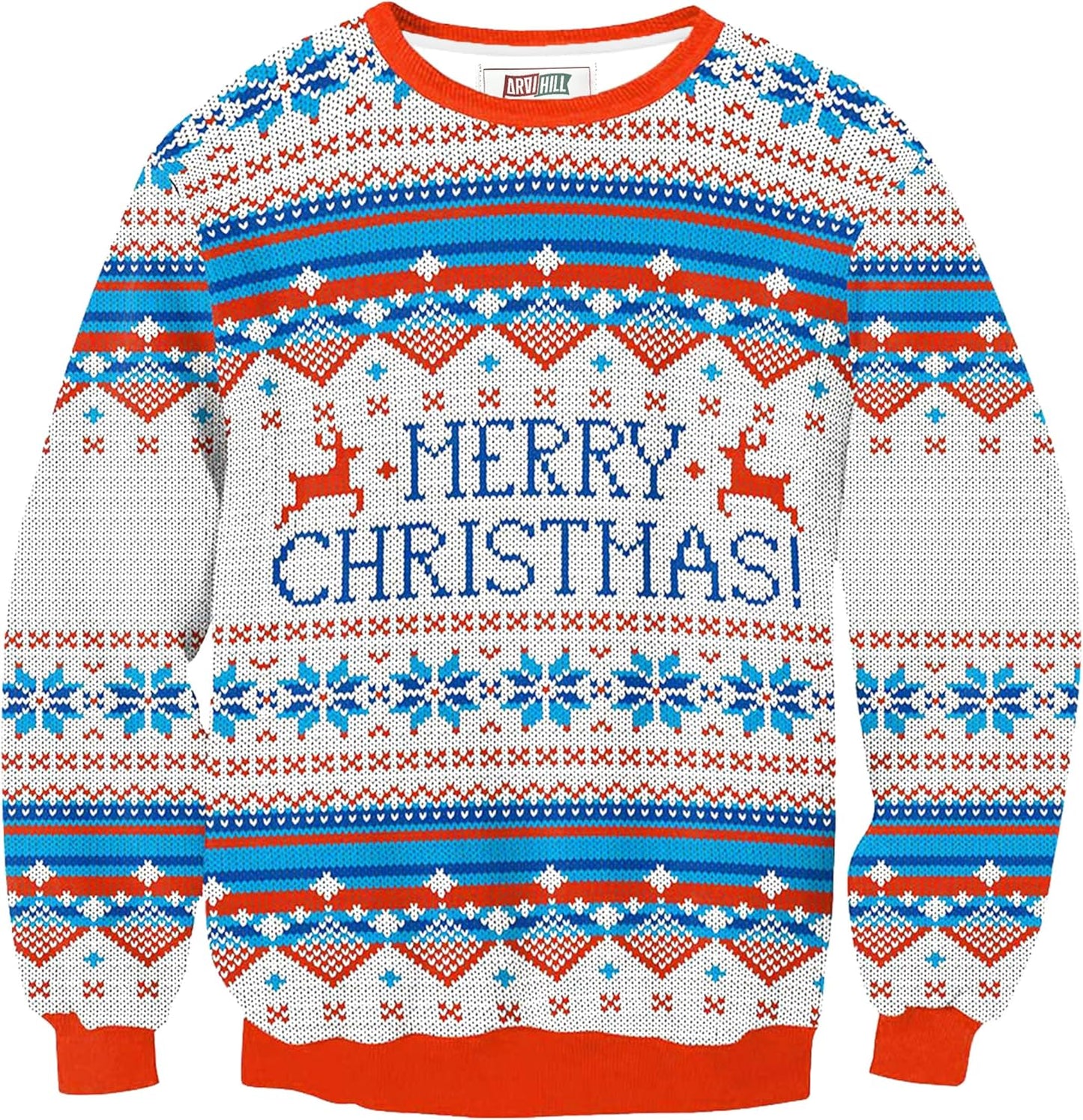 Arvilhill Men's Ugly Christmas Sweatshirt for Holiday Fun
