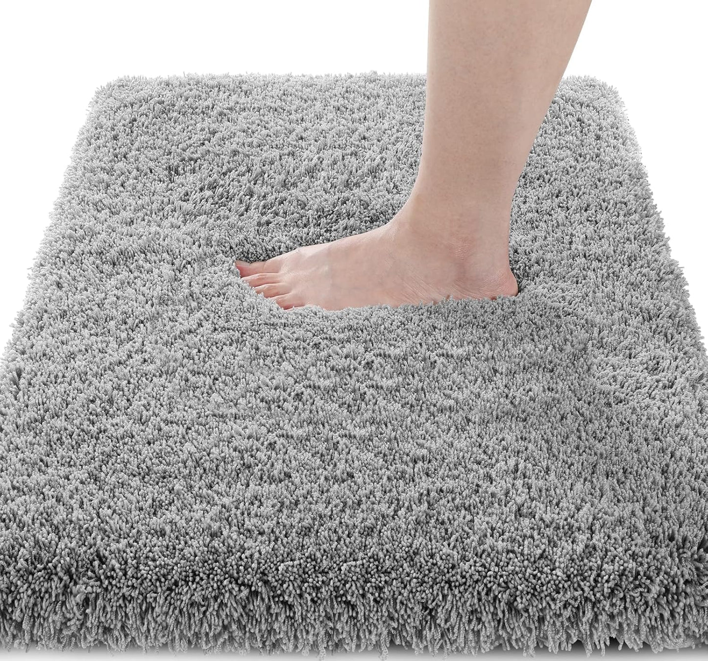 Yimobra Fluffy Plush Bath Rug - Super Soft Non Slip Comfort