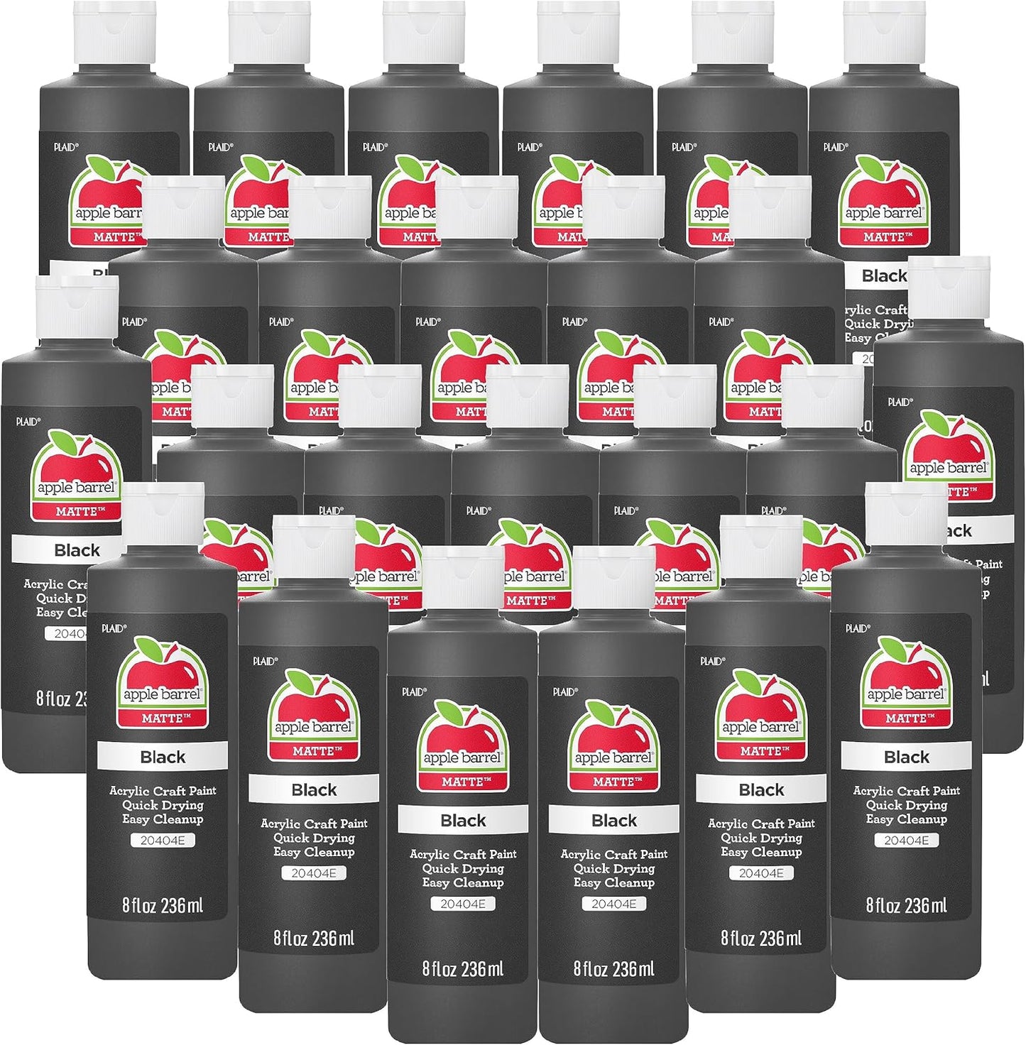 Vibrant Apple Barrel Acrylic Paint Set - 24-Pack 8oz Assorted Colors