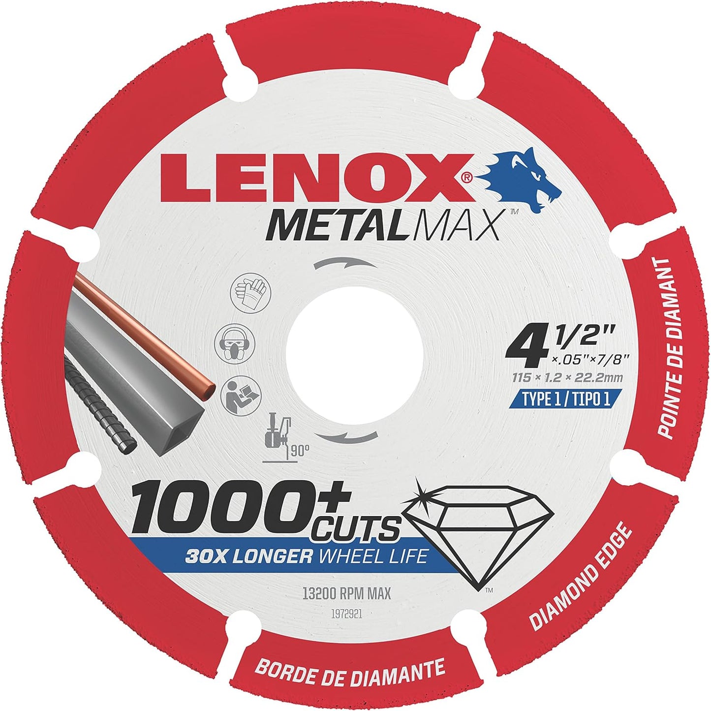 Lenox Diamond Edge Cutting Wheel - Precision 4.5 Upgrade