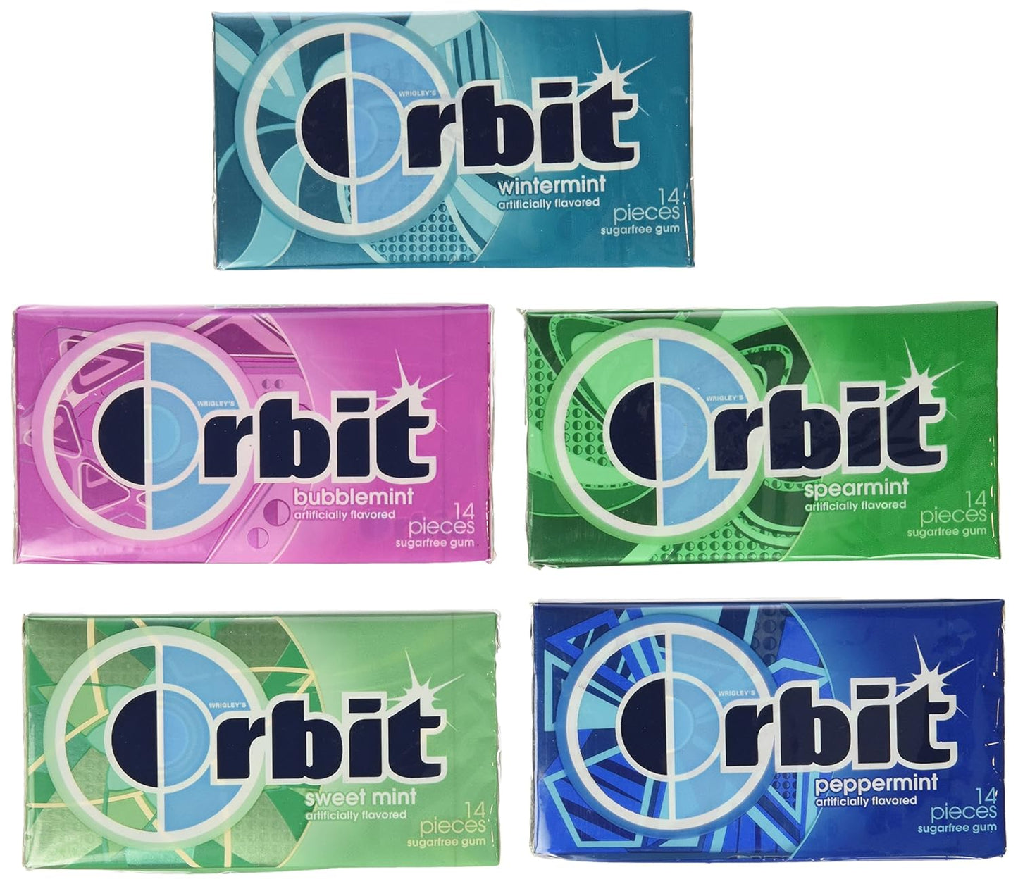 Wrigley's Orbit Sugar Free Gum Variety Box - 20 Pack Delight