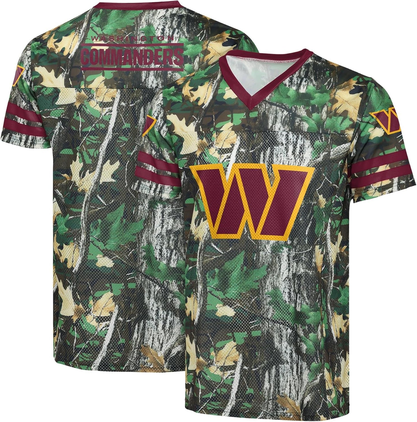 NFL Men's Hunter Camo Primary Logo Game Day V-Neck Top Review