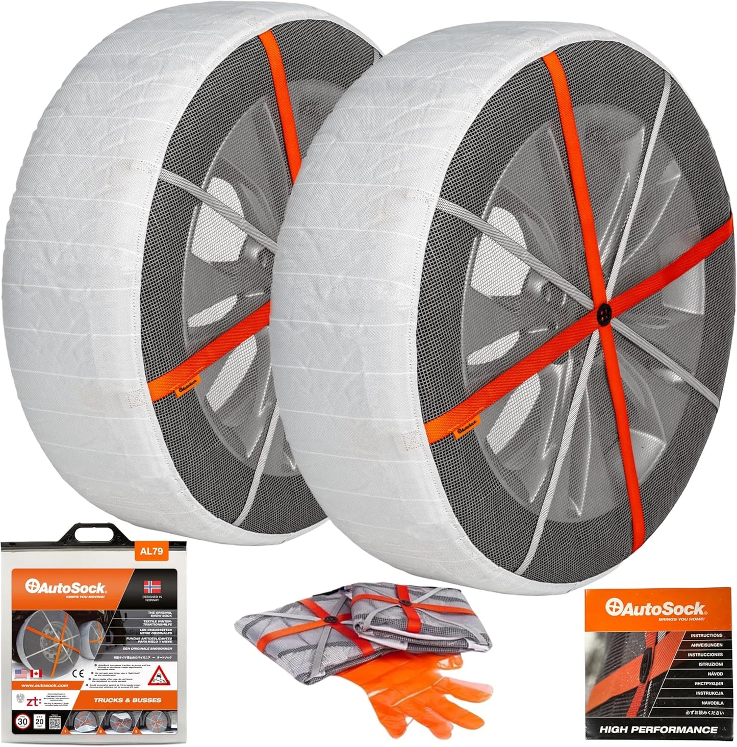 AutoSock AL79 Snow Socks for Tires - Ultimate Tire Chain Alternative