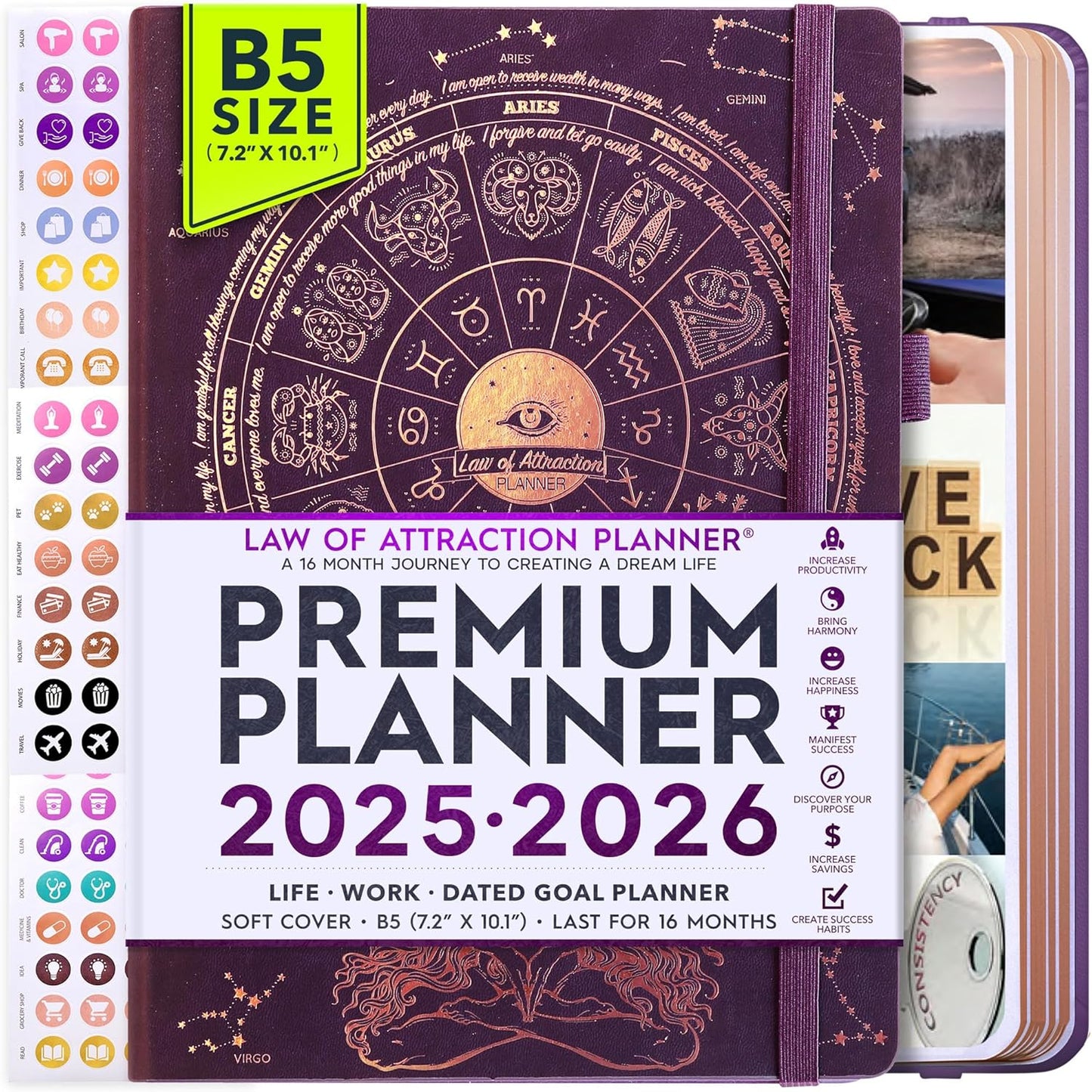 2025-2026 Planner Weekly and Monthly by Freedom Mastery