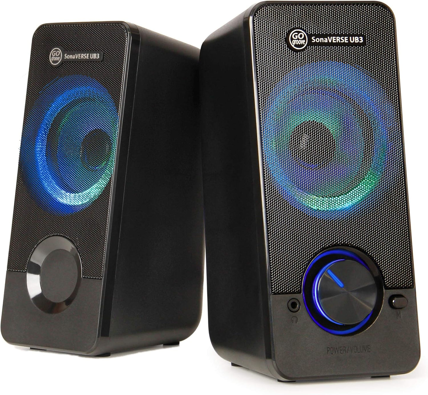 GOgroove UB3 Monitor Speakers - 12W Power & XL Drivers